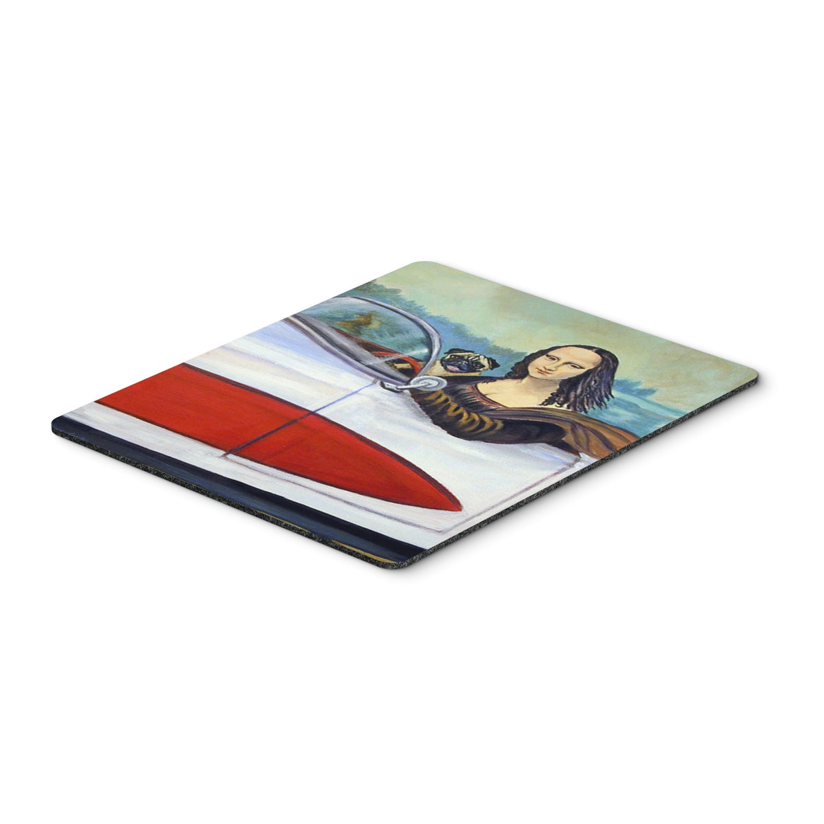 Caroline'S Treasures Mouse/Hot Pad/Trivet, Pug & Mona Lisa (7043Mp)