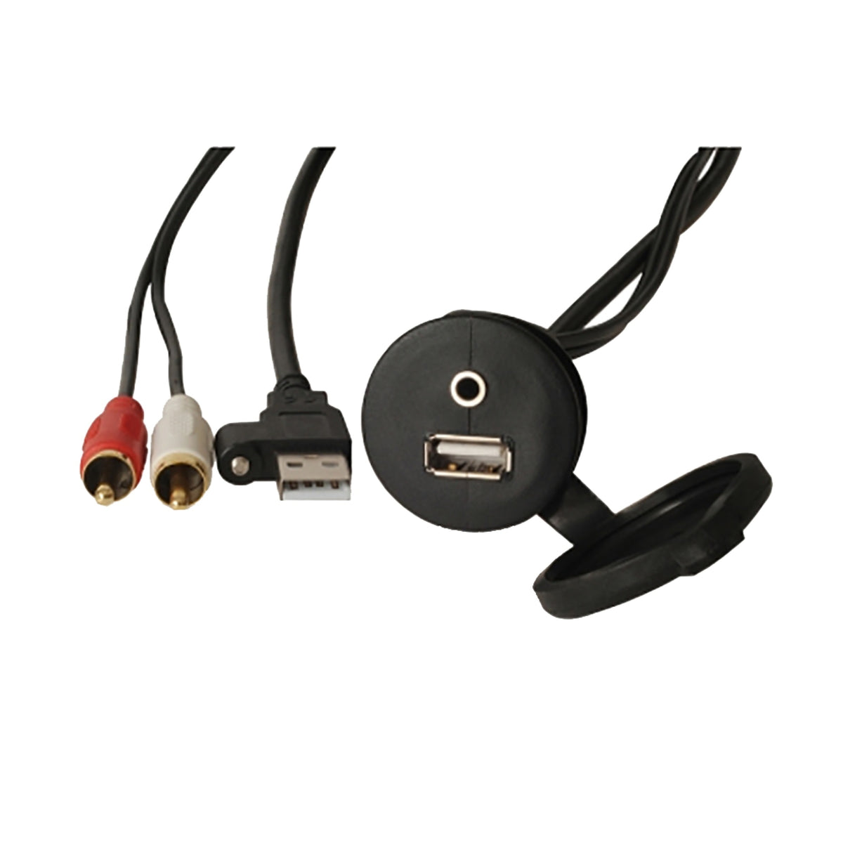 Fusion Ms-Cbusb3.5 Panel Mount  Usb And 3.5Mm Headphone Jack