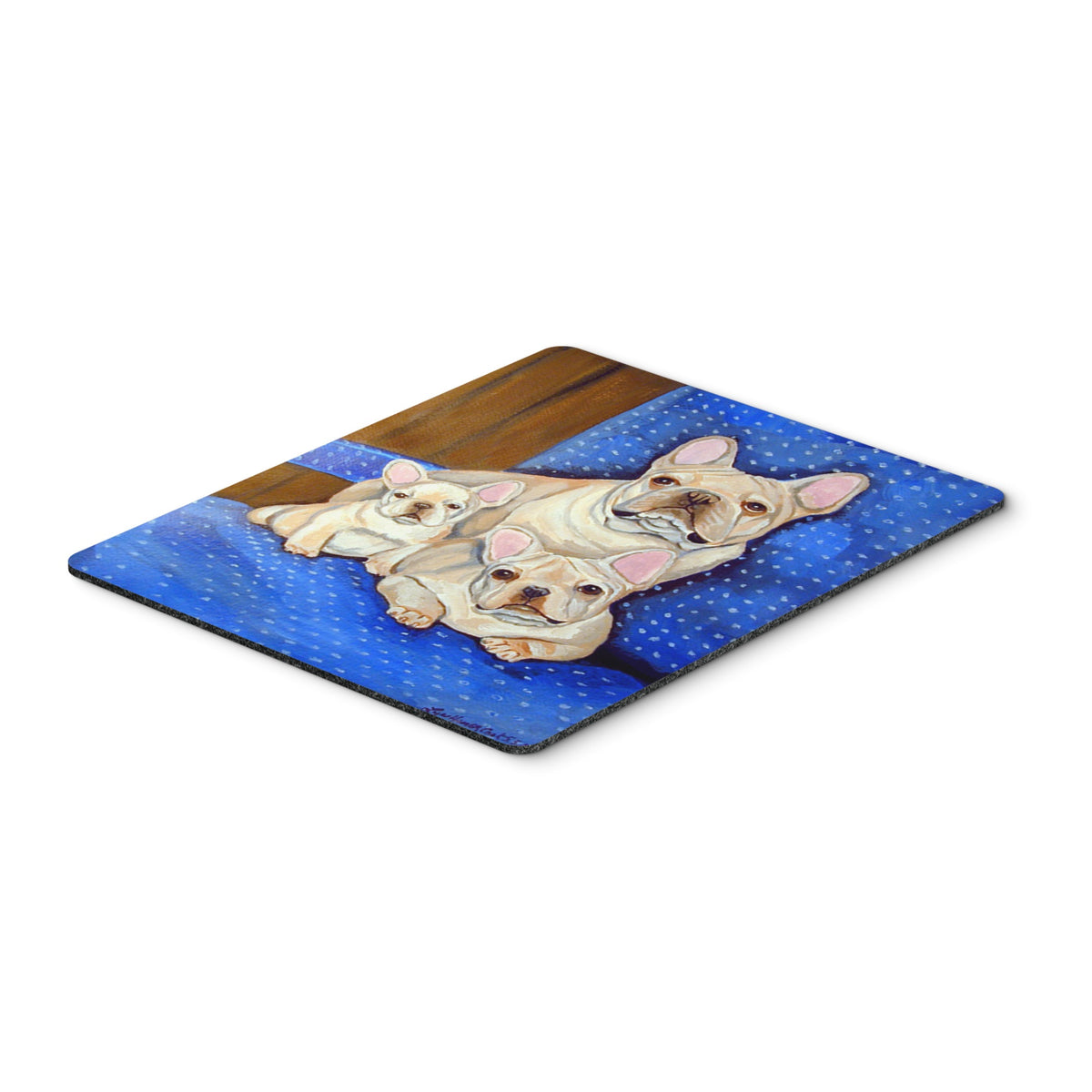 Caroline'S Treasures Mouse/Hot Pad/Trivet, White Frenchies In Momma'S Chair French Bulldog (7055Mp)