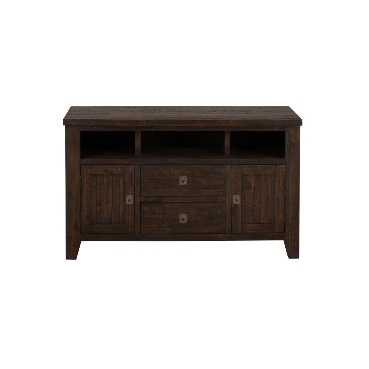 Kona Grove Distressed Rustic Solid Wood 50' Media Unit