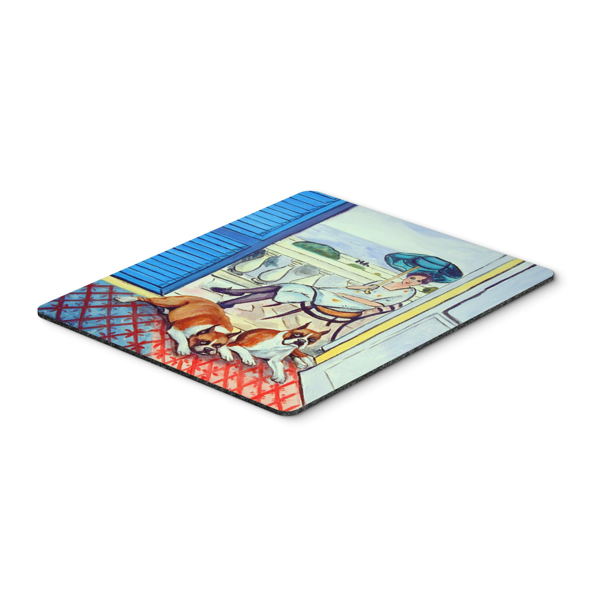 Caroline'S Treasures Mouse/Hot Pad/Trivet, Lady With Her Boxer (7068Mp)