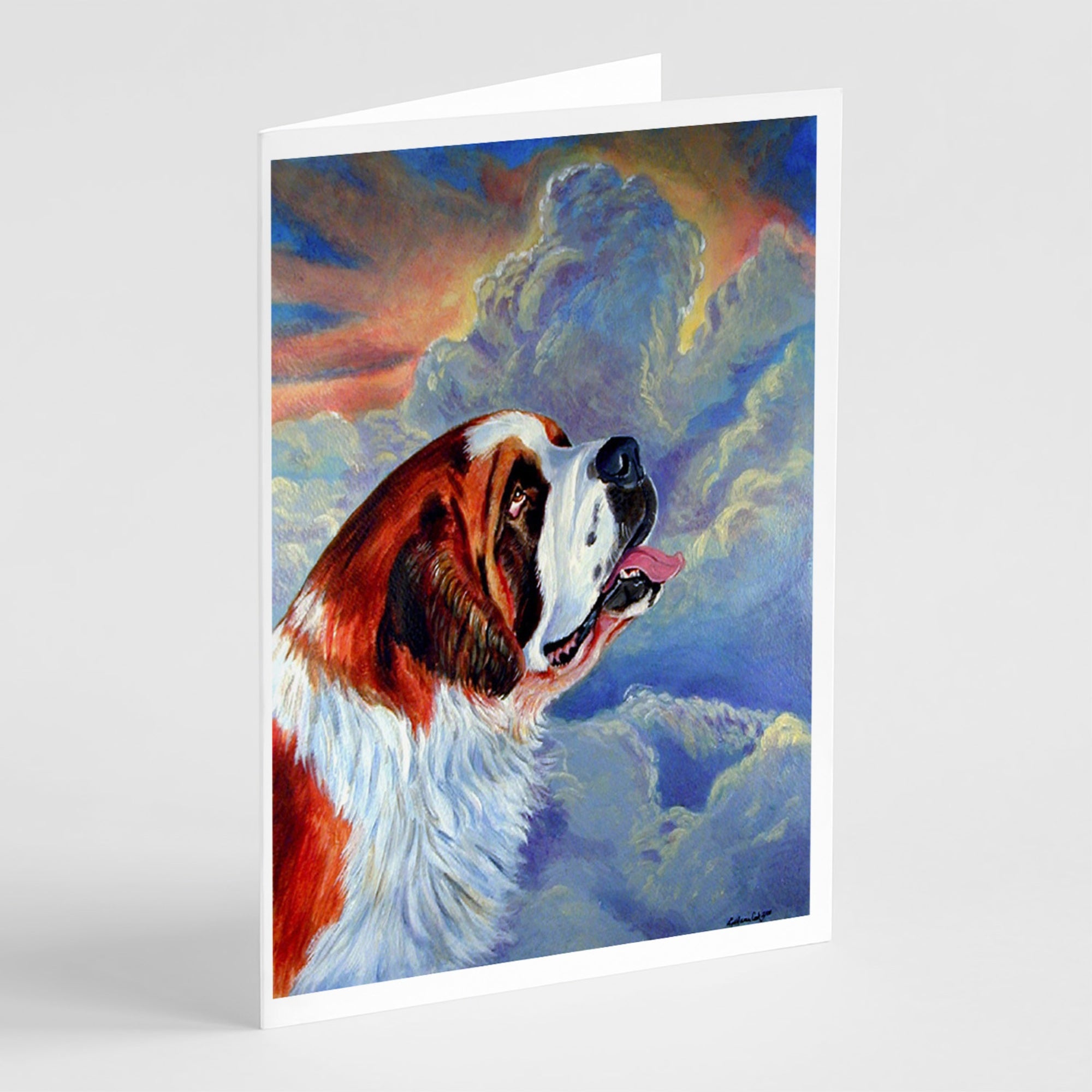 Saint Bernard Loyalty  Greeting Cards And Envelopes Pack Of 8