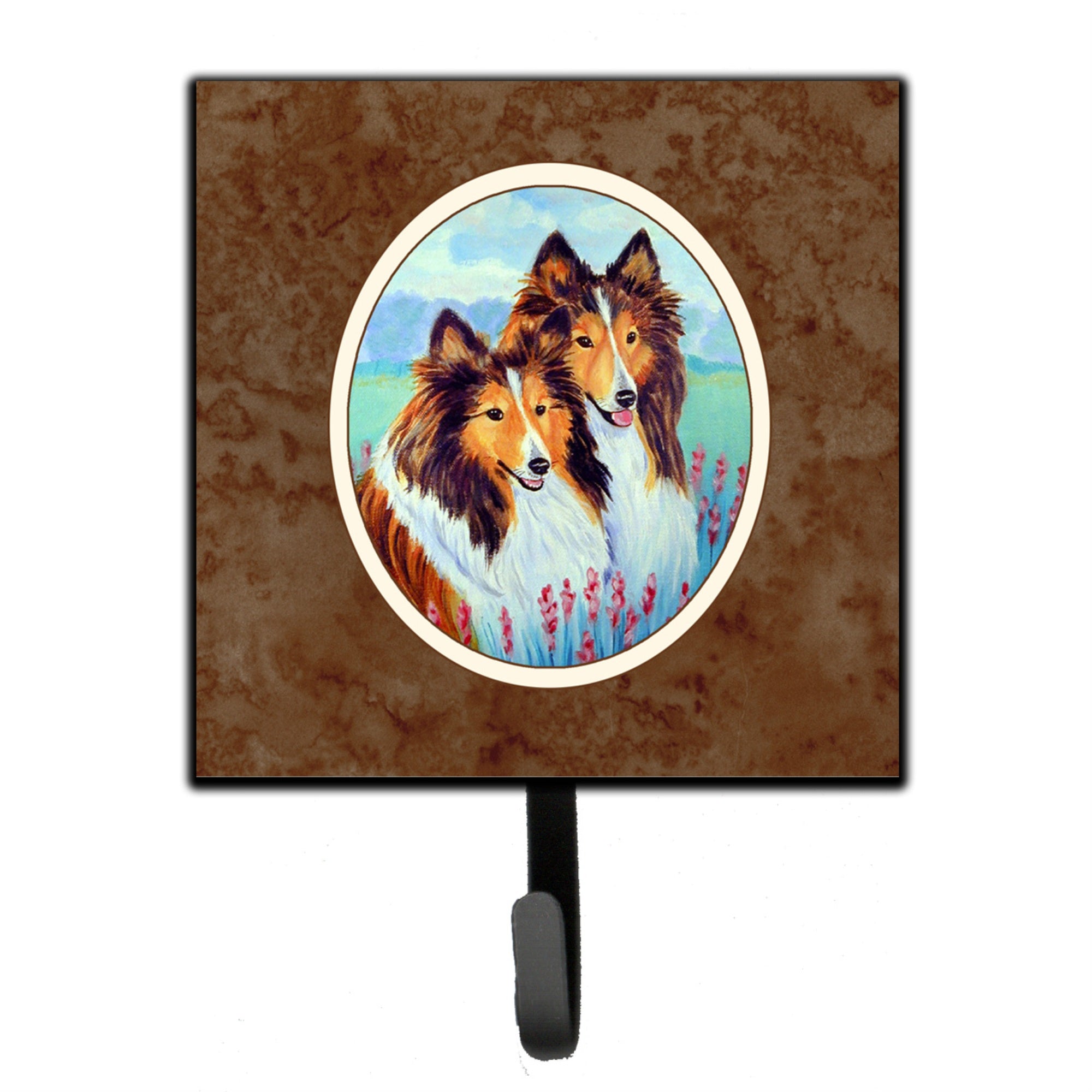 Caroline'S Treasures Sable Shelties Double Trouble Leash Or Key Holder 7086Sh4, Small, Multicolor