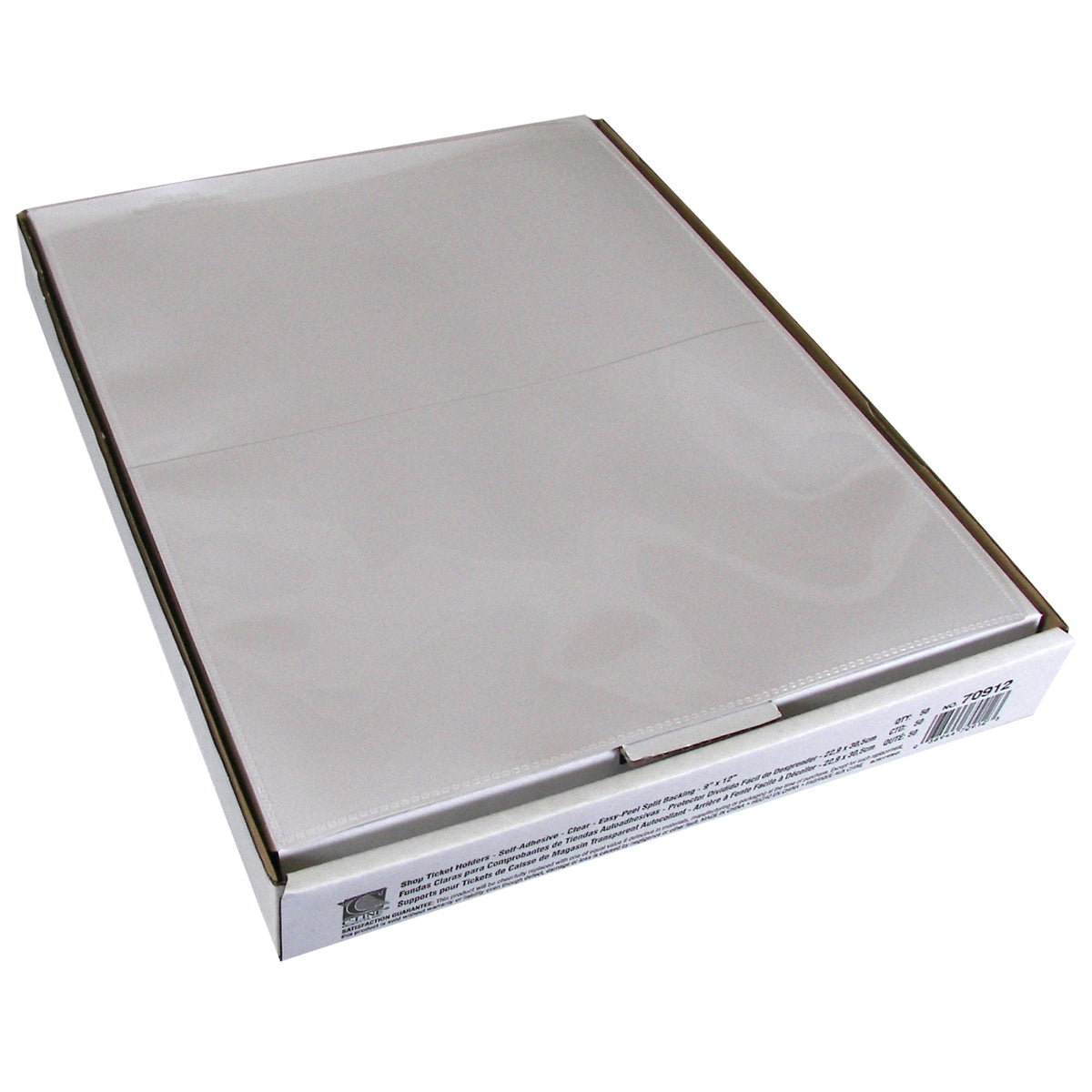 Self-Adhesive Shop Ticket Holder, 9 X 12, 50/Bx, 70912