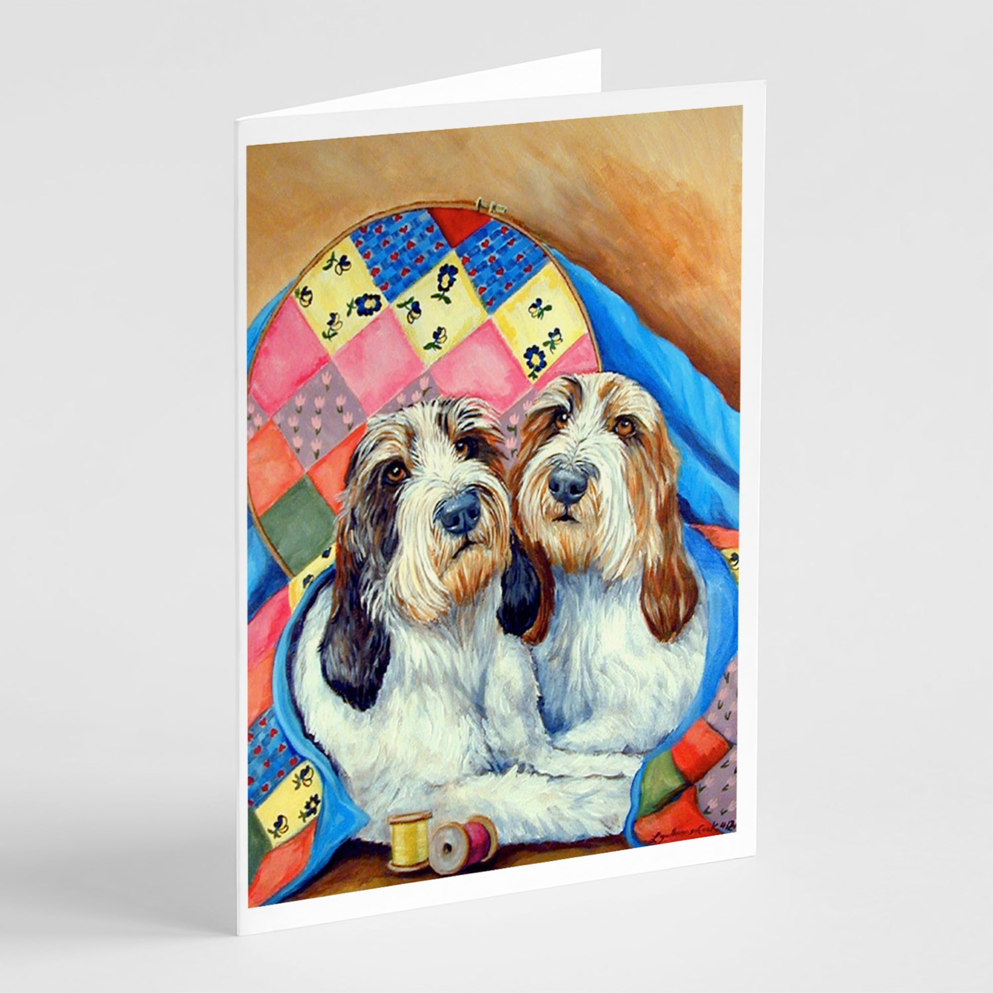 Petit Basset Griffon Vendeen  Greeting Cards And Envelopes Pack Of 8