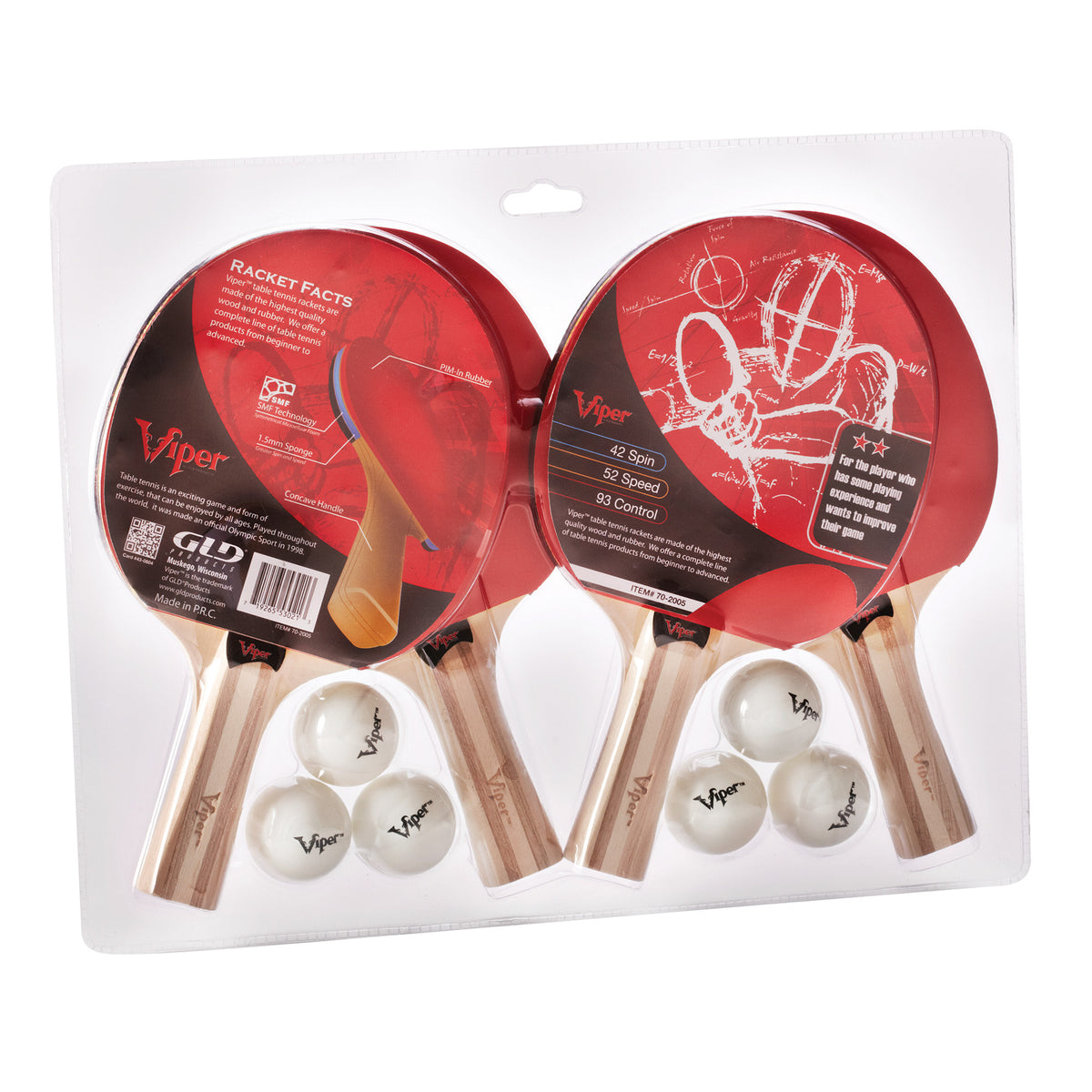 Fever Tech Table Tennis Racket Viper Four Racket Table Tennis Set – Virventures