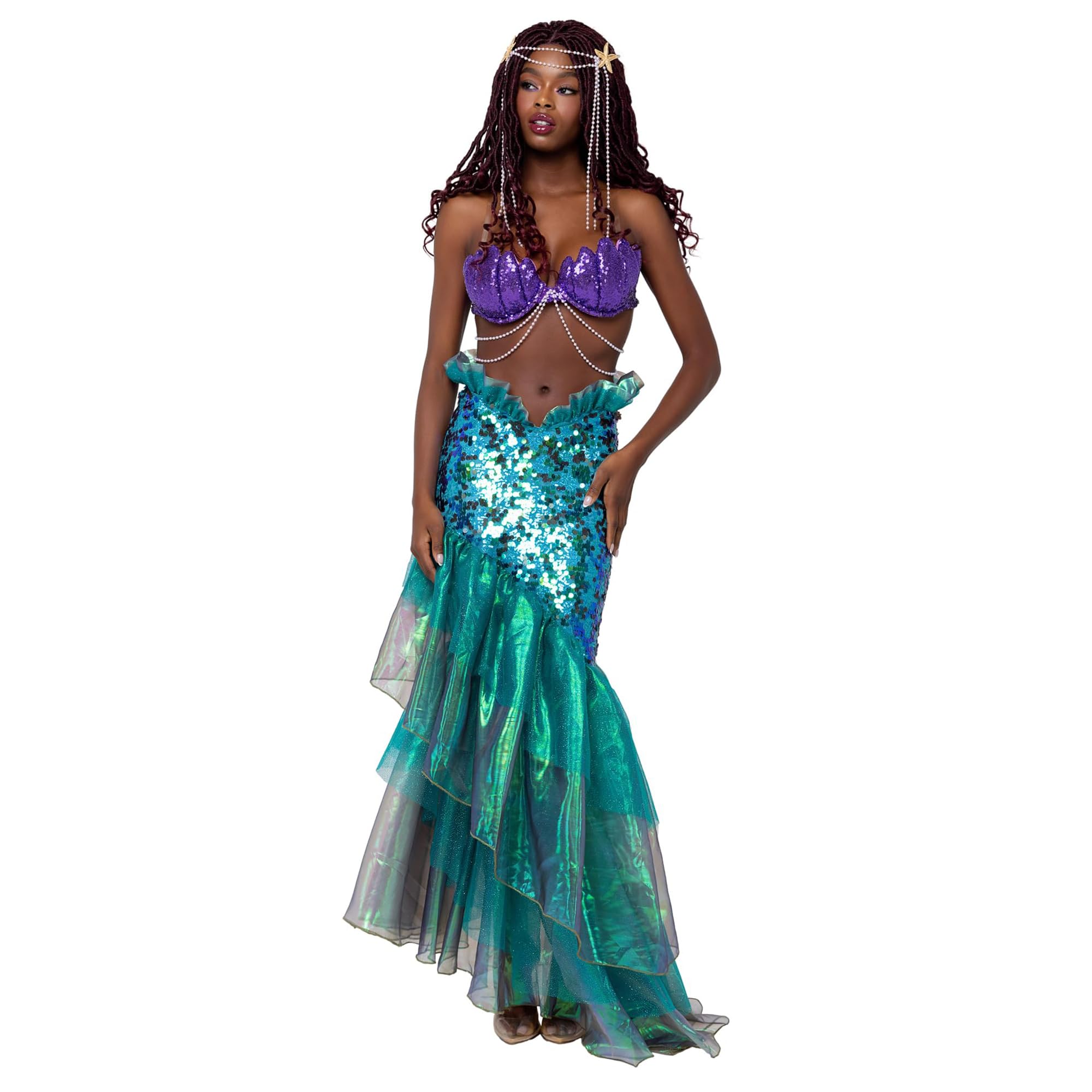 6184 - 2PC Mesmerizing Mermaid - Small / Purple/Multi