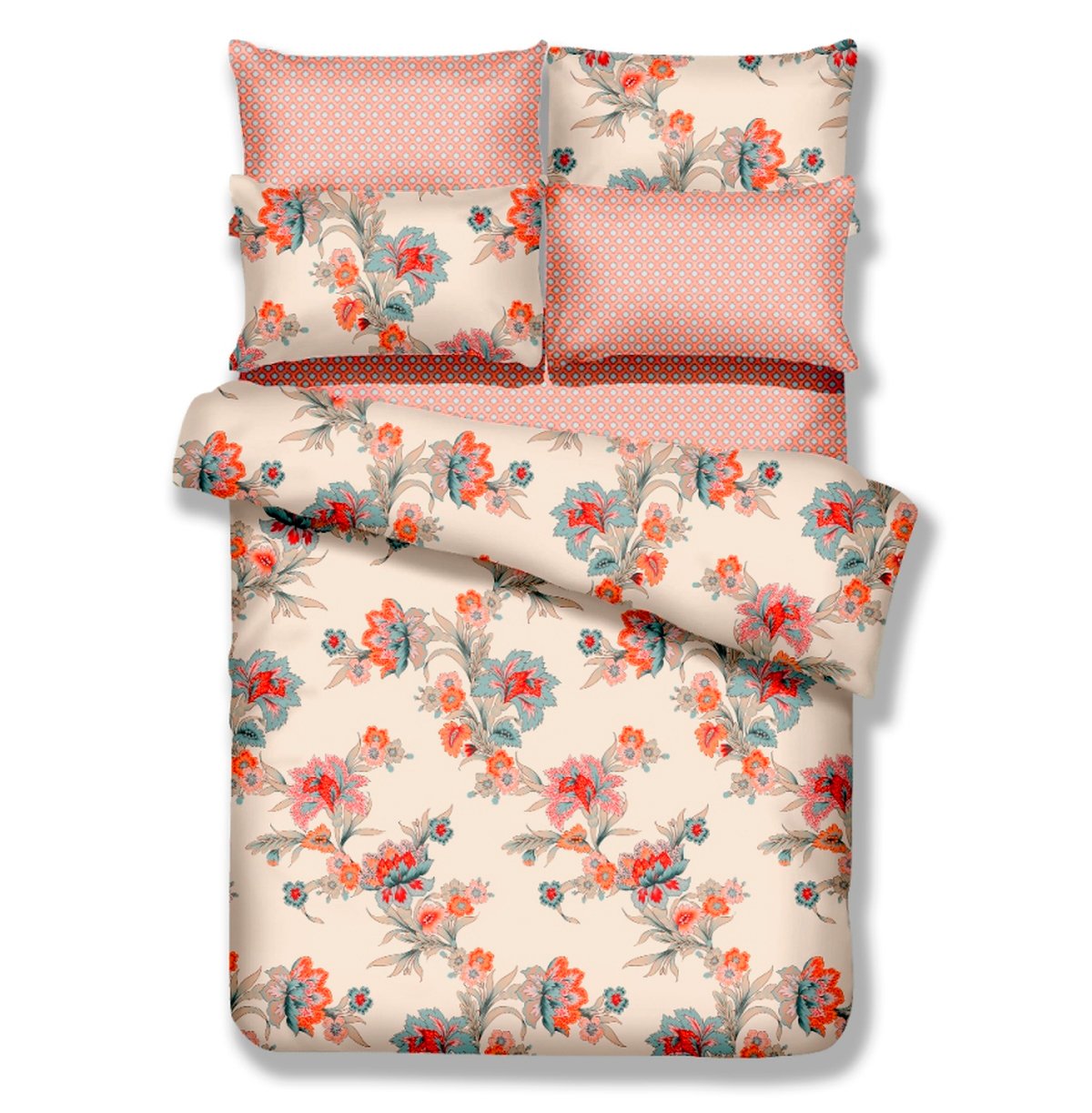 Dolce Mela Dm501T 4 Piece Duvet Cover Set, Twin X-Large, Abloom