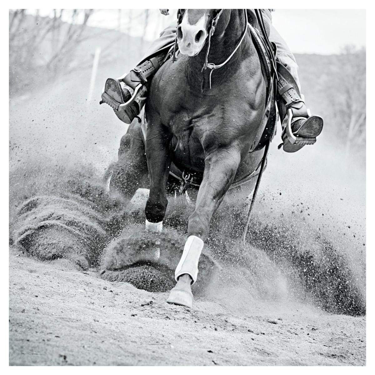 Reining In -Paper Art-42x42”