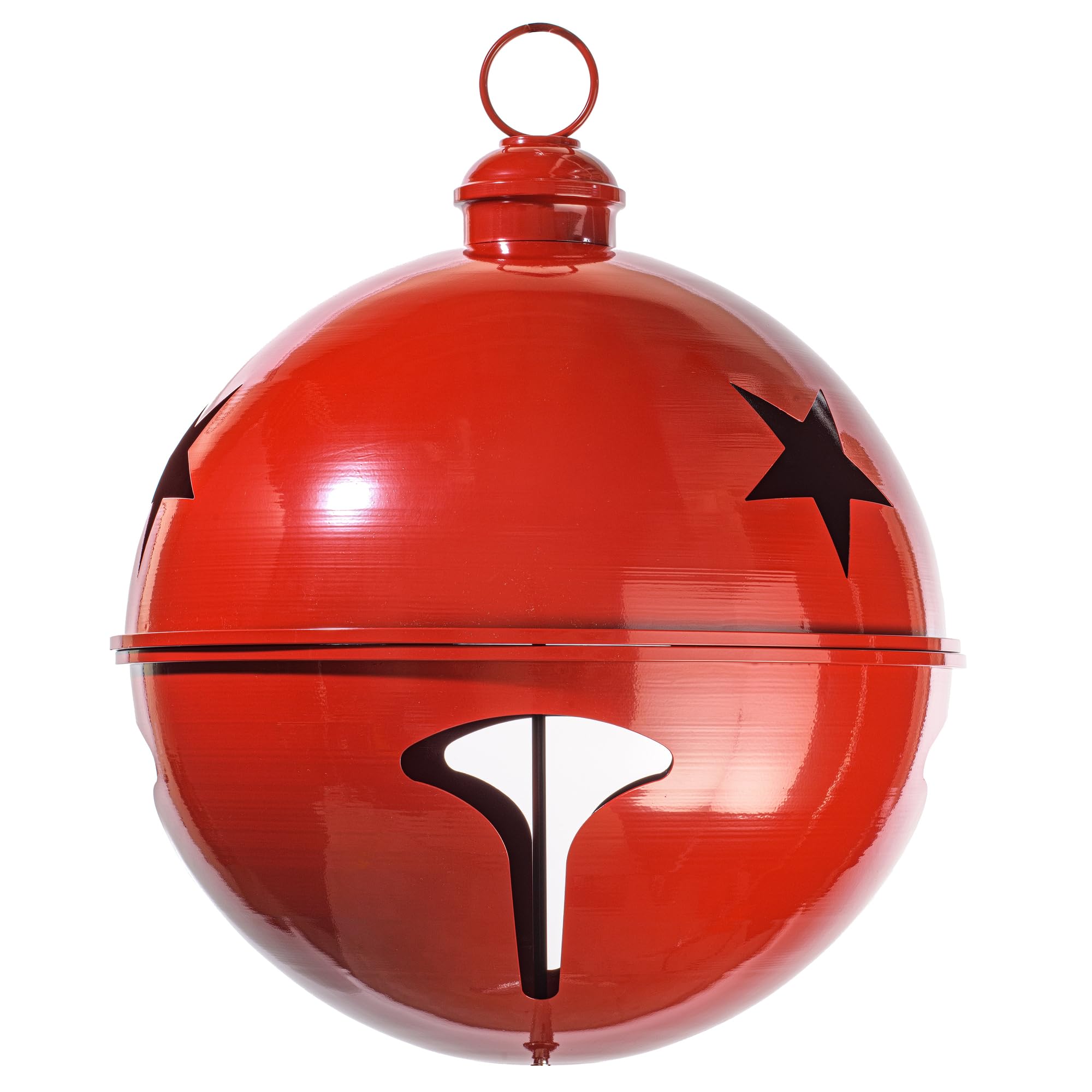 Casafoyer 24” Red Iron Bell Ornament - (Pack Of 2)