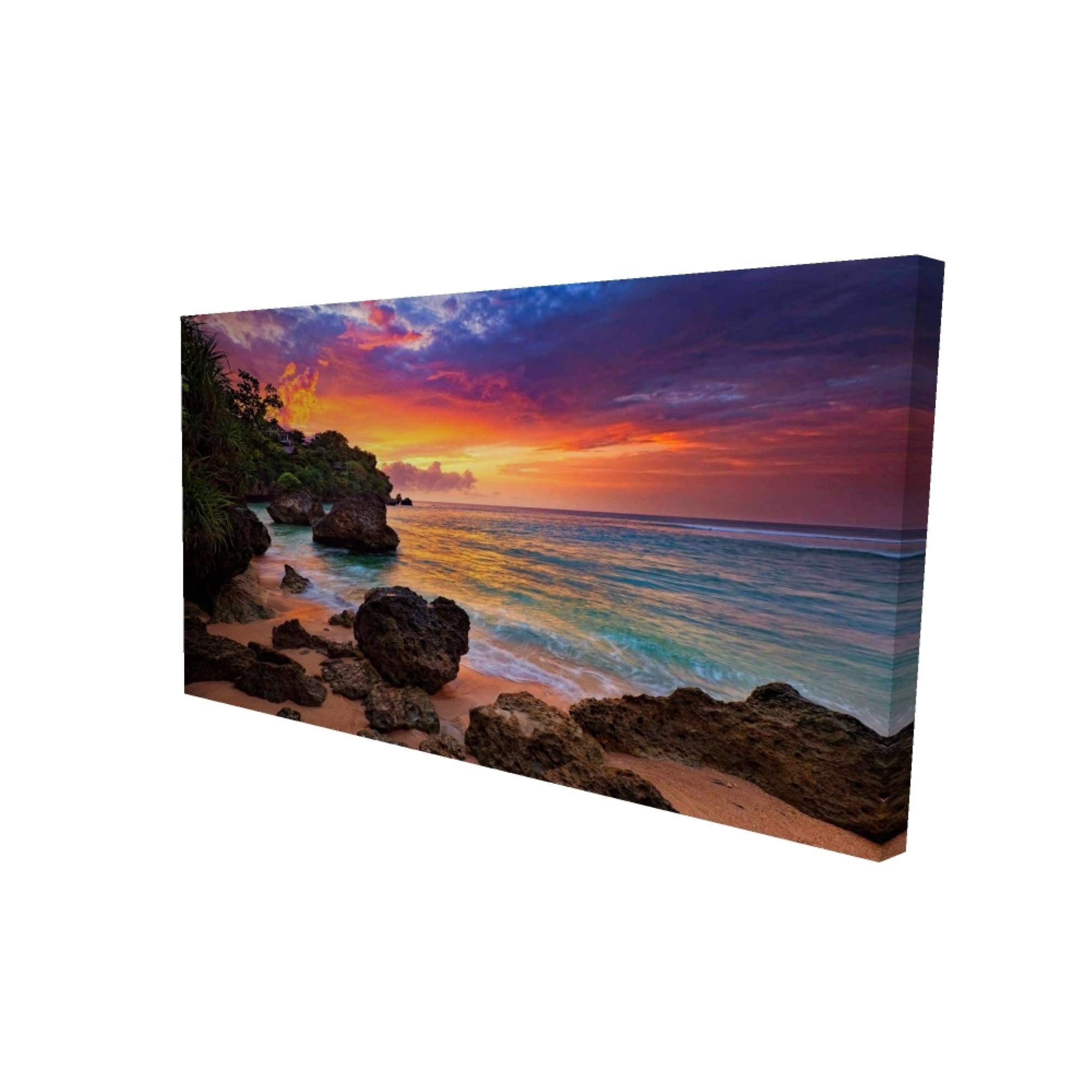 Sunset Beach Romance - Print on canvas by Begin Edition
