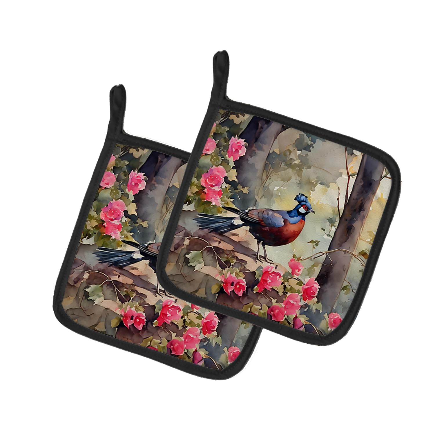 Pheasant Pair of Pot Holders