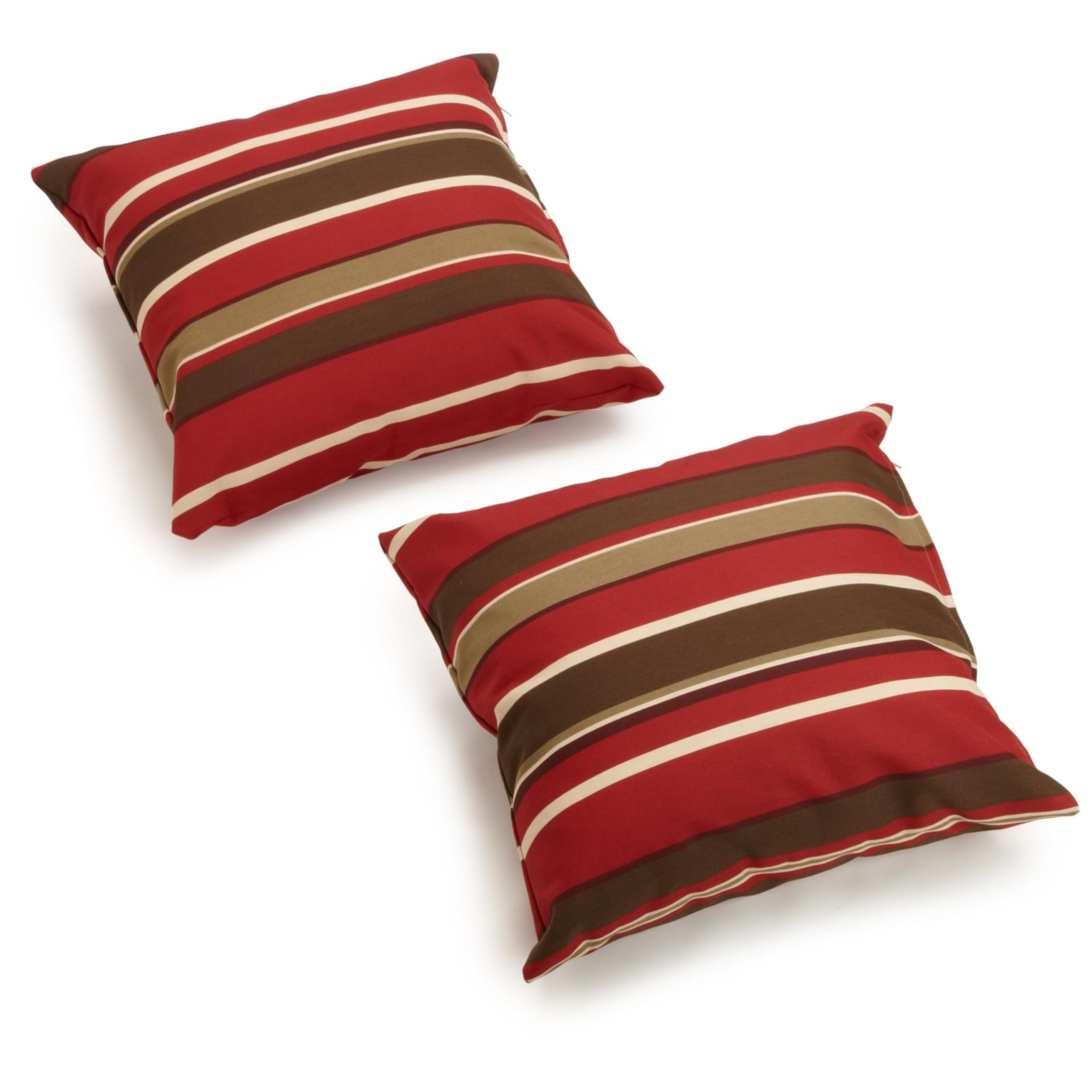 17-inch Square Solid Polyester Outdoor Throw Pillows (Set of 4)