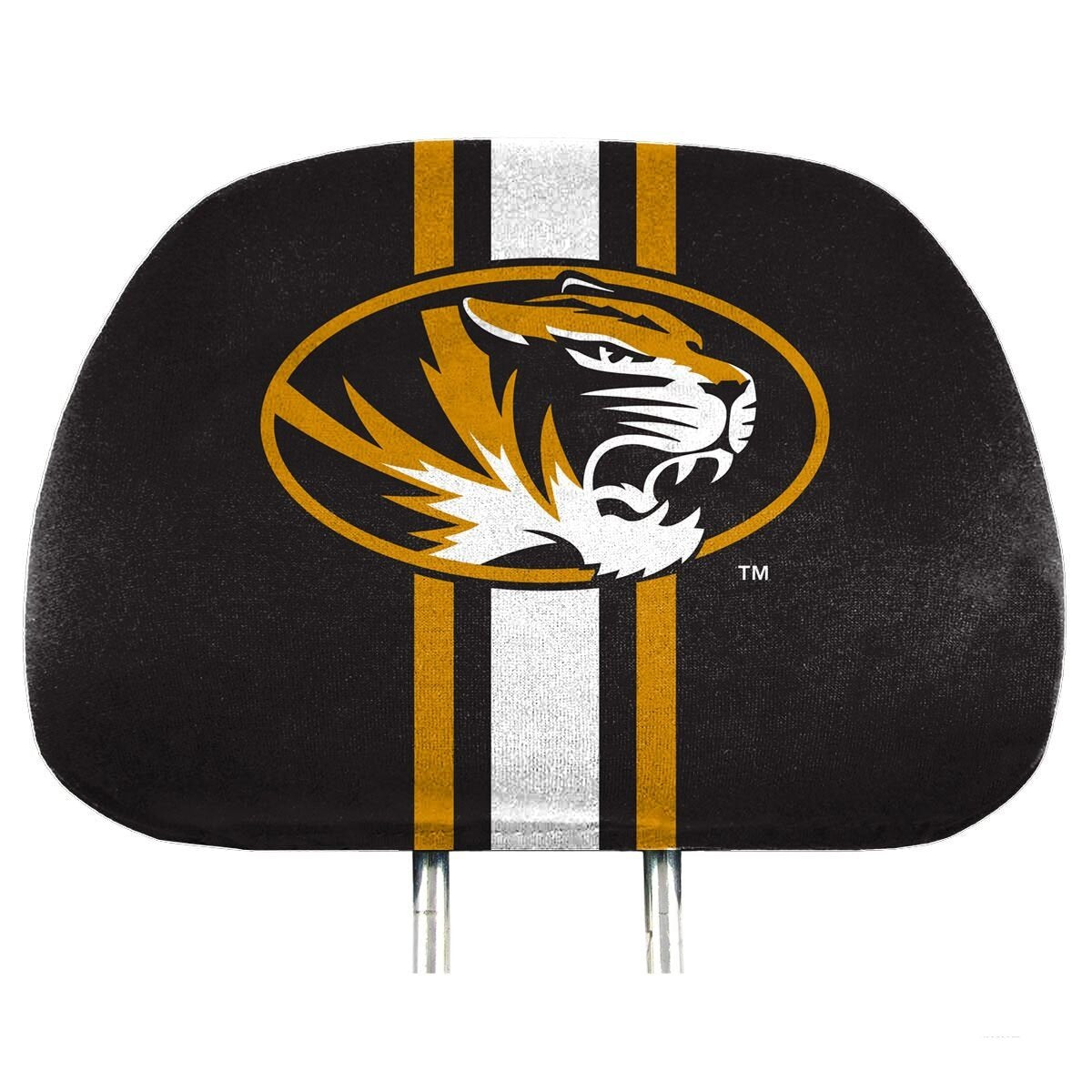 Fanmats 62059 Missouri Tigers Printed Head Rest Cover Set - 2 Pieces