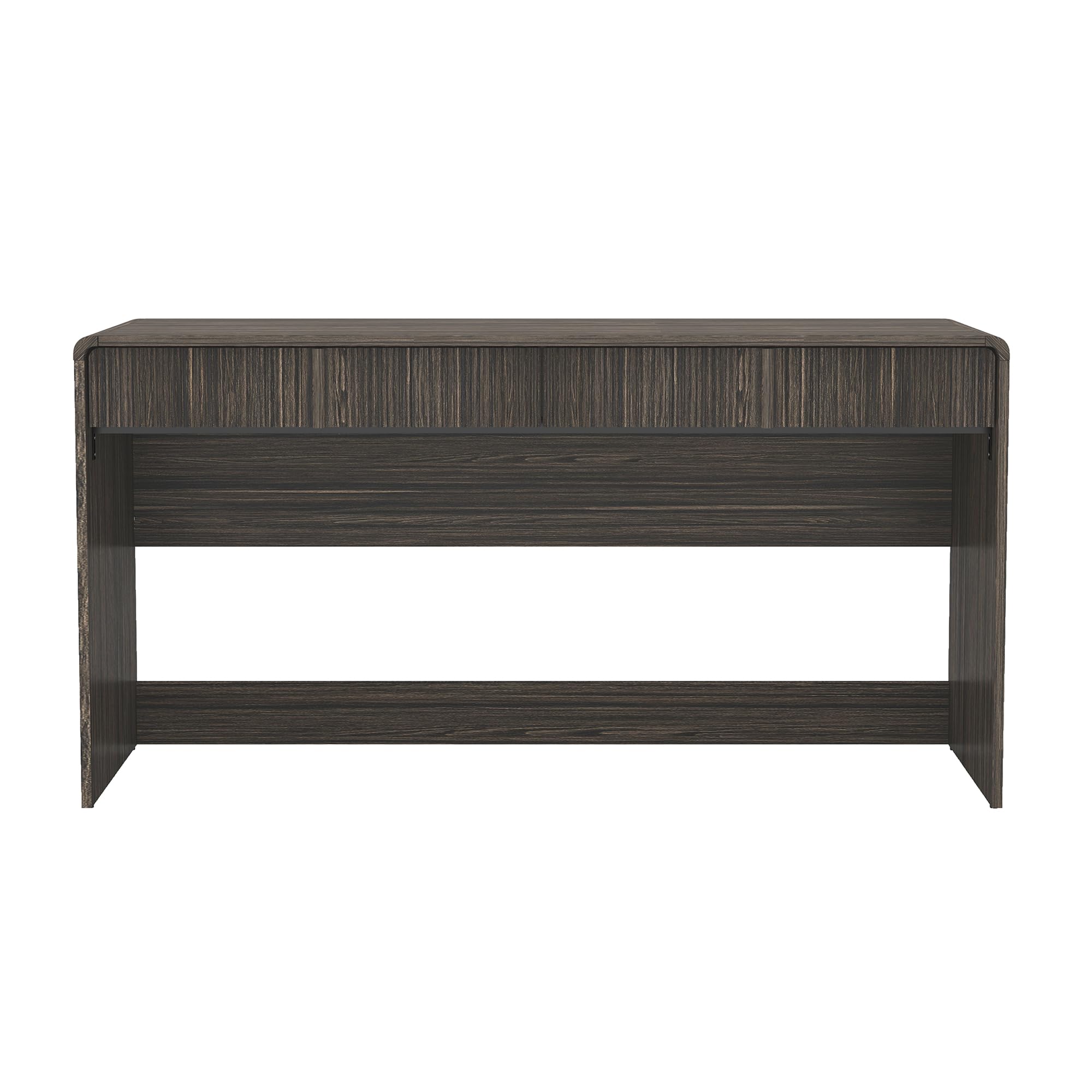 Novara Contemporary 60 Writing Desk in Jacobean Walnut (2-Drawer)