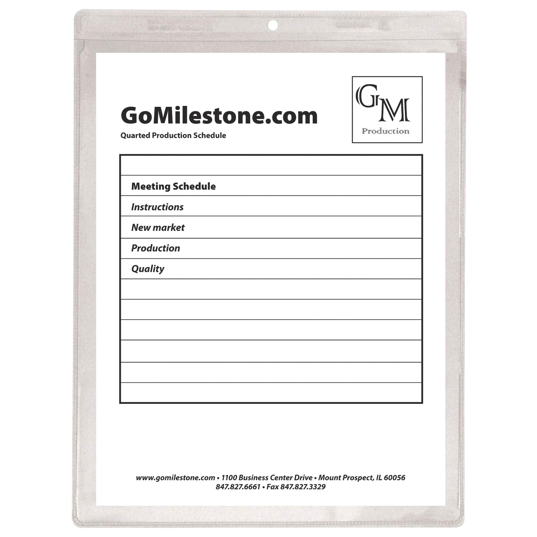 Vinyl Shop Ticket Holder, both sides clear, 9 x 12, 50/BX, 80912