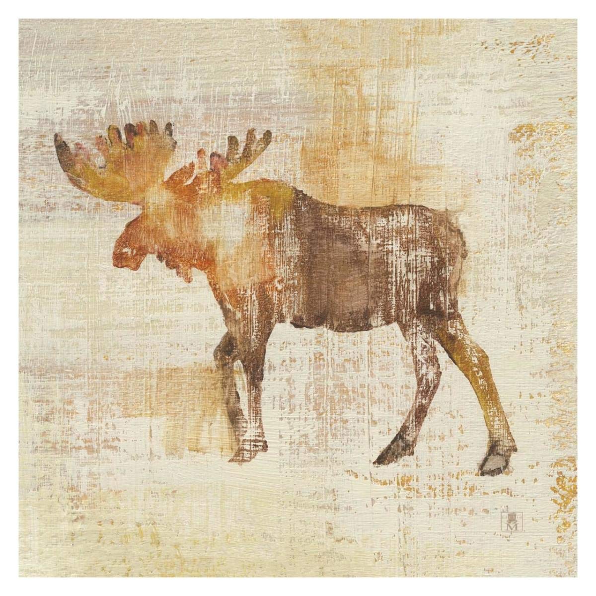 Moose Study -Paper Art-32x32”