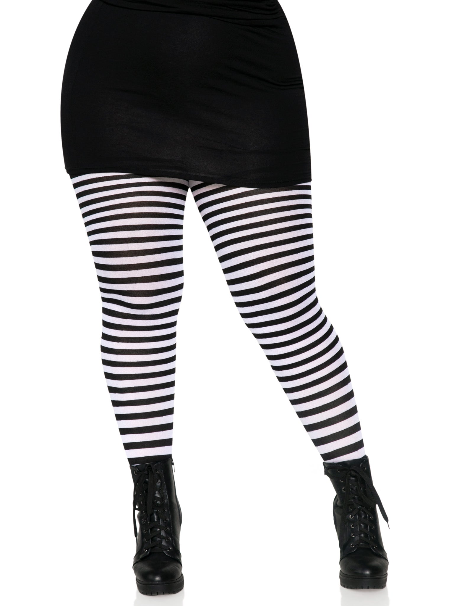 PLUS SIZE STRIPED TIGHTS 3X-4X