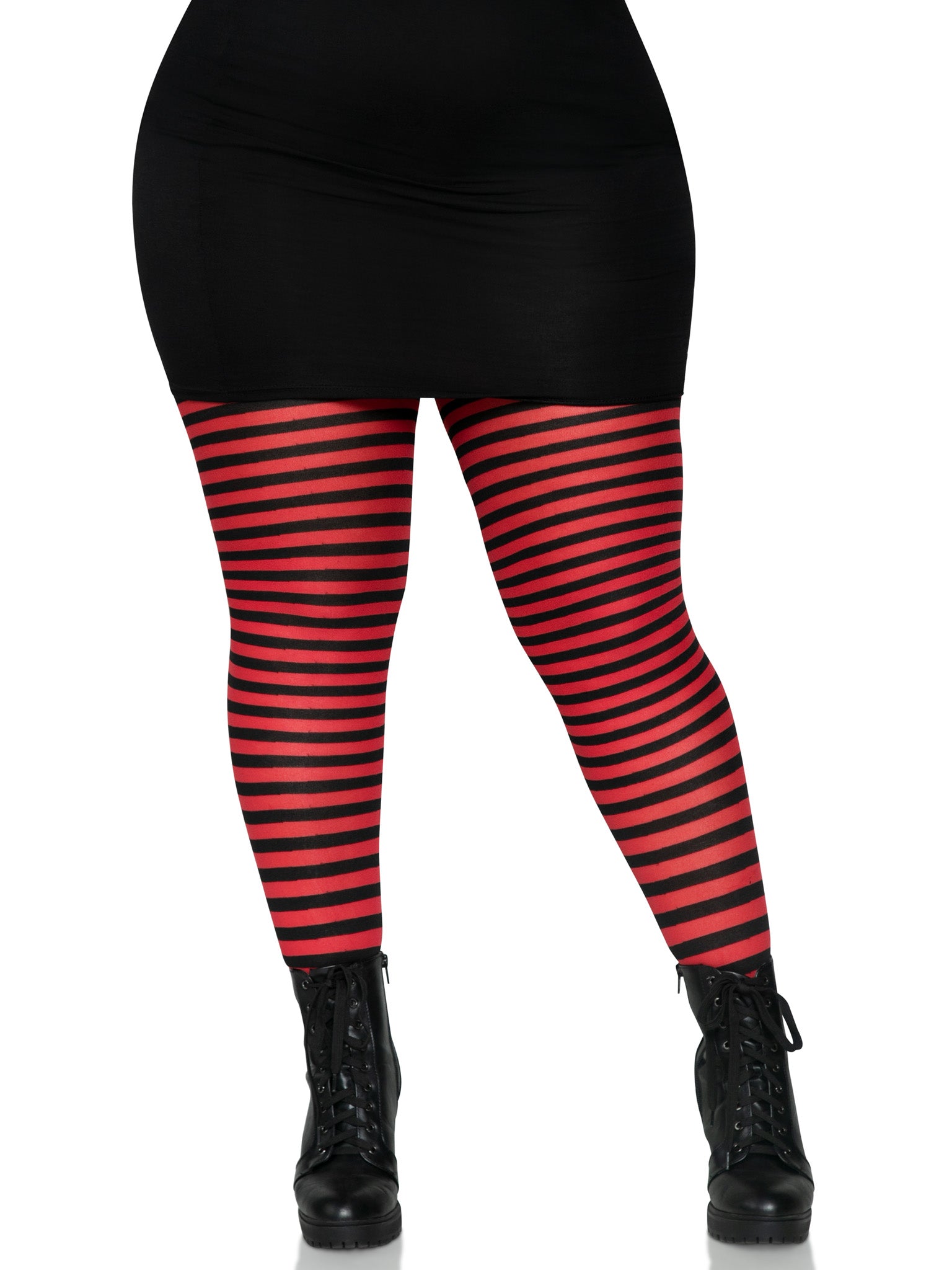PLUS SIZE STRIPED TIGHTS 3X-4X