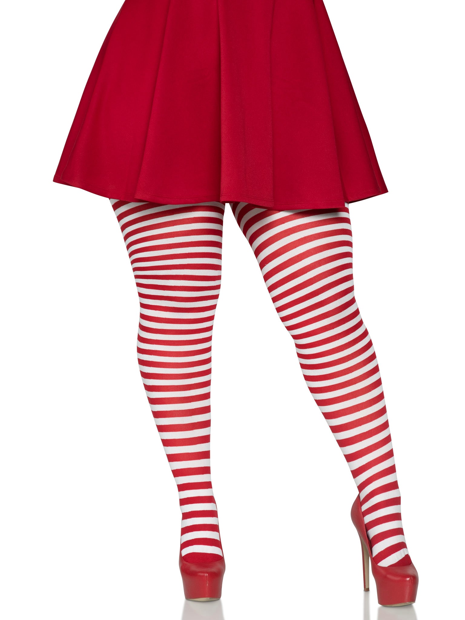 PLUS SIZE STRIPED TIGHTS PLUS