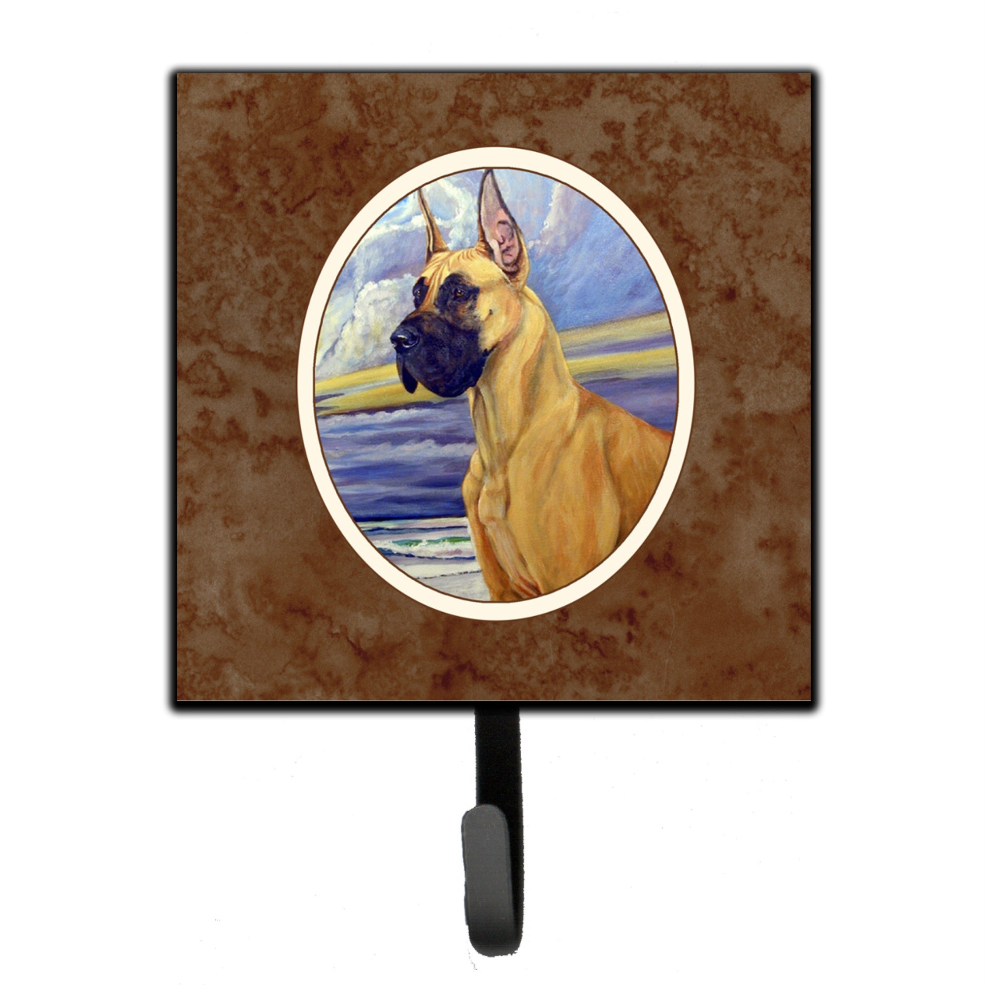 Caroline'S Treasures Fawn Dane At The Beach Leash Or Key Holder 7101Sh4, Small, Multicolor