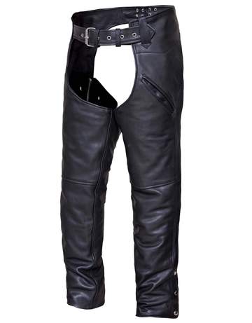 COWHIDE UNISEX CHAP PREMIUM ,Black ,M
