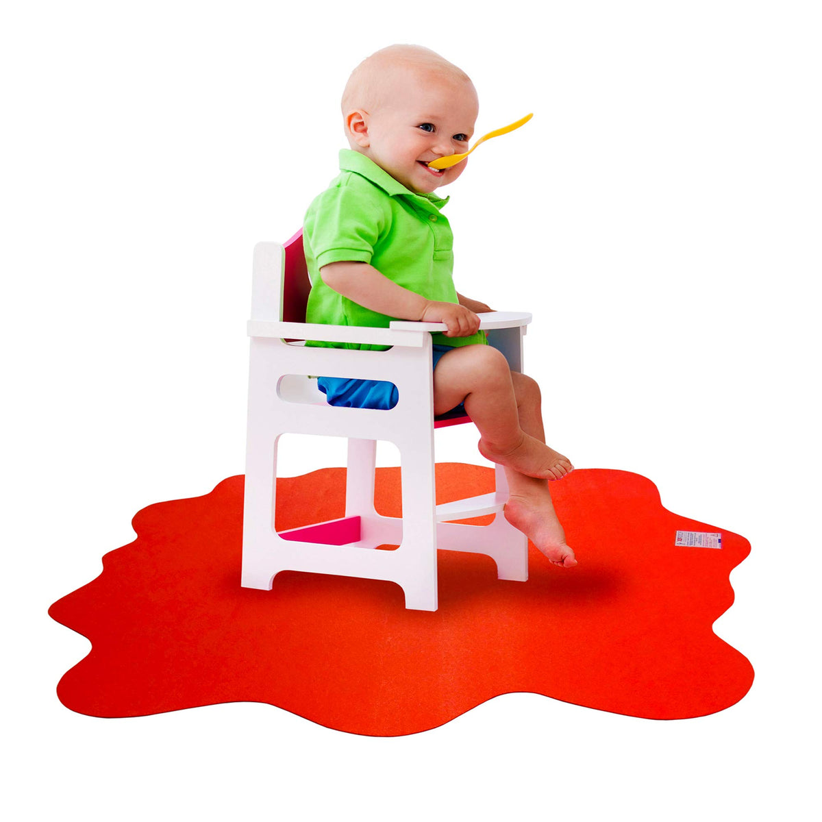 Floortex Red Crafttex Sploshmat 40 X 40 Crafting Protection Mat For Hard Floors