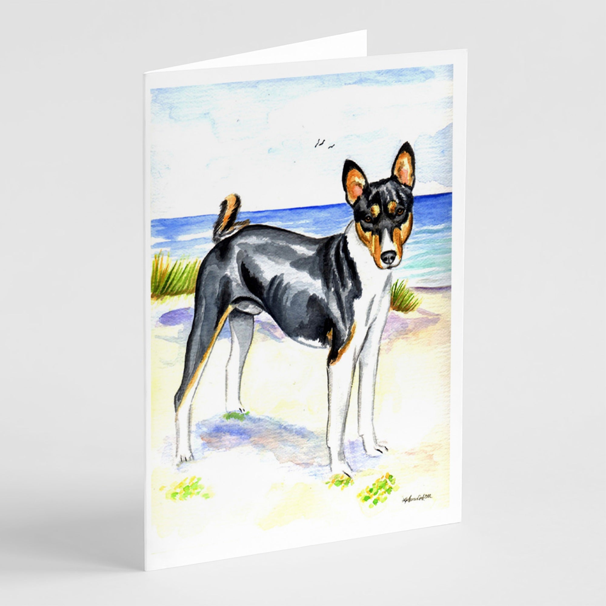 Basenji  Greeting Cards And Envelopes Pack Of 8