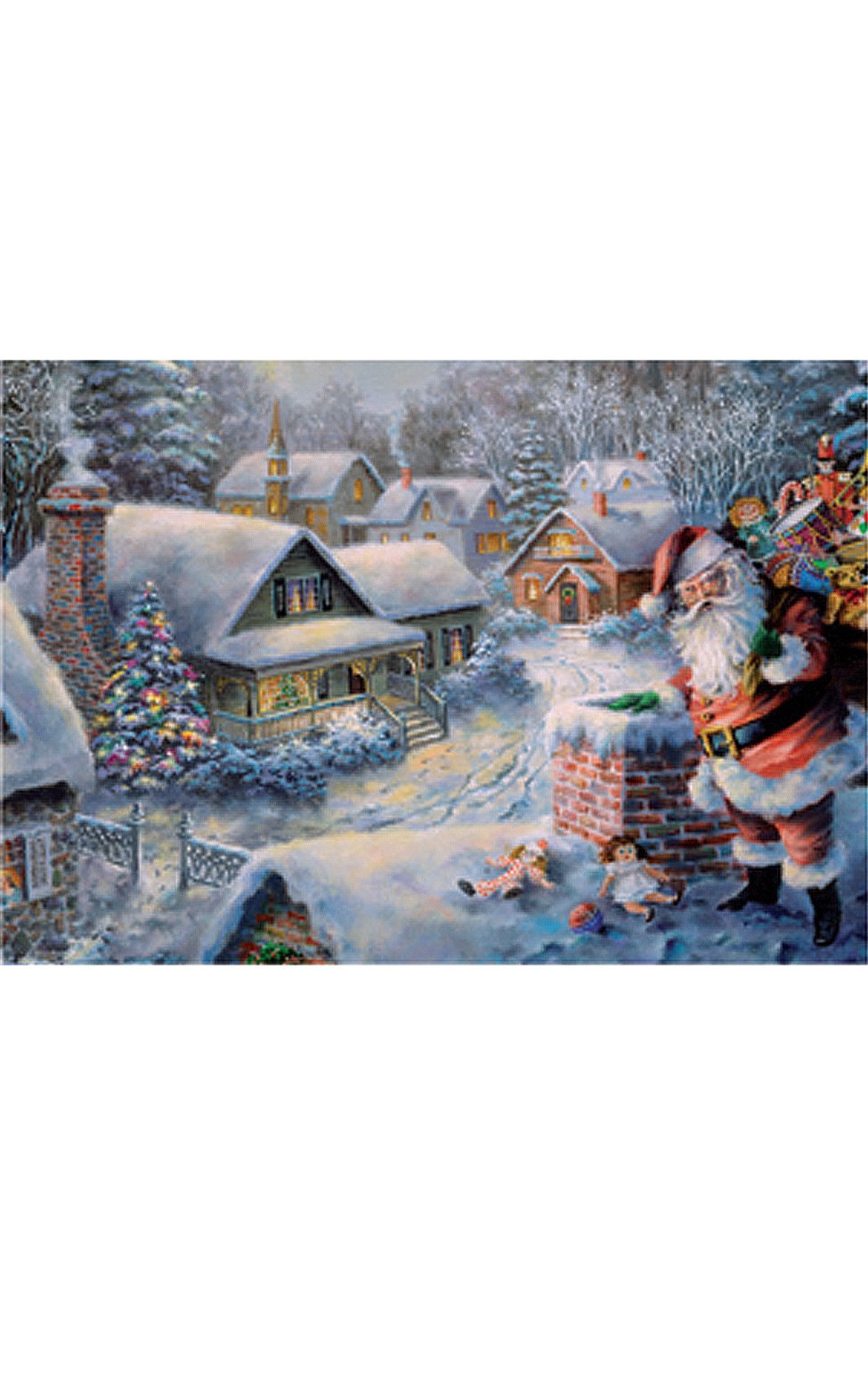 ADVENT-SANTA ON ROOF EACH