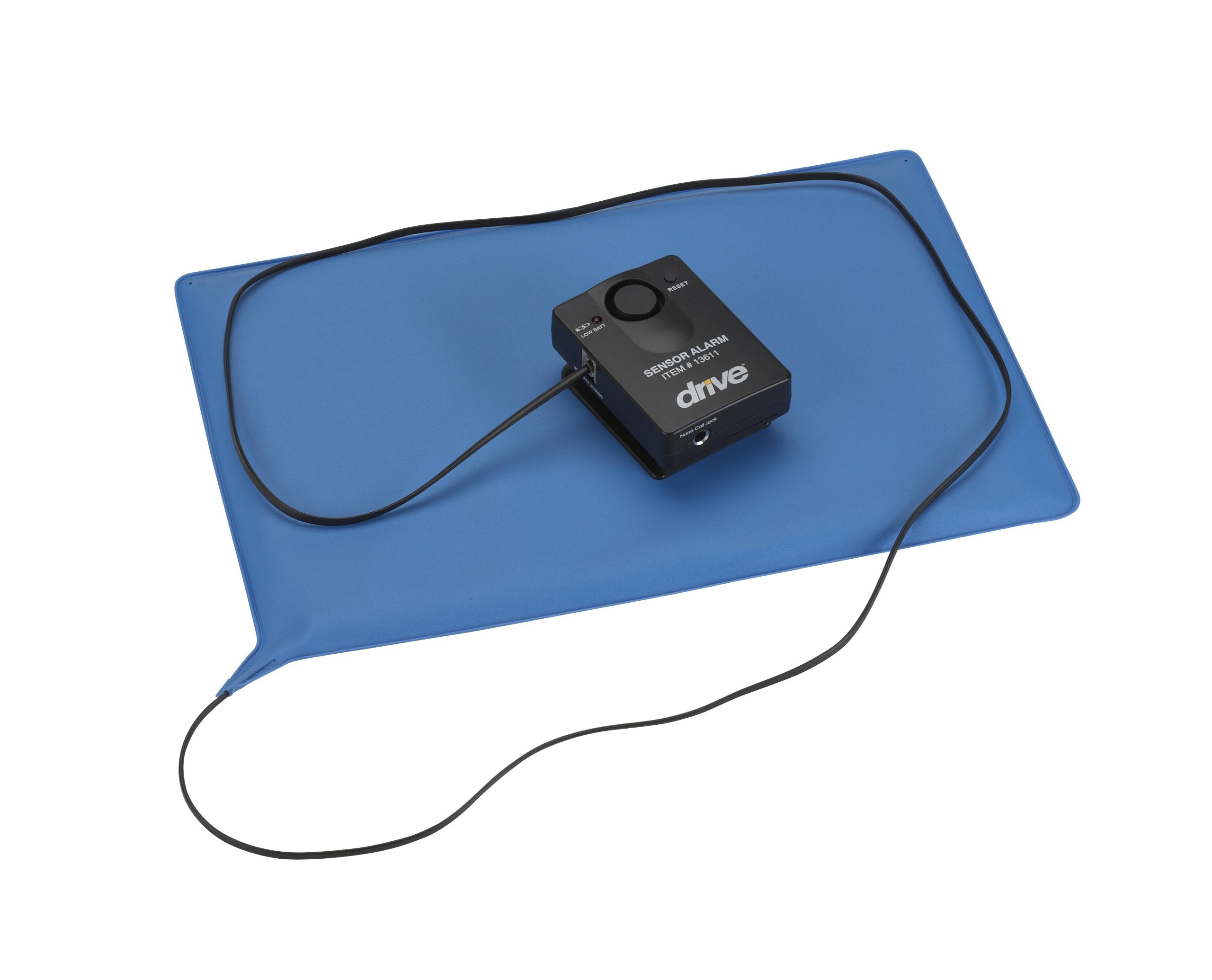 Pressure Sensitive Bed Chair Patient Alarm with Reset Button, 10 x 15″ Chair Pad″