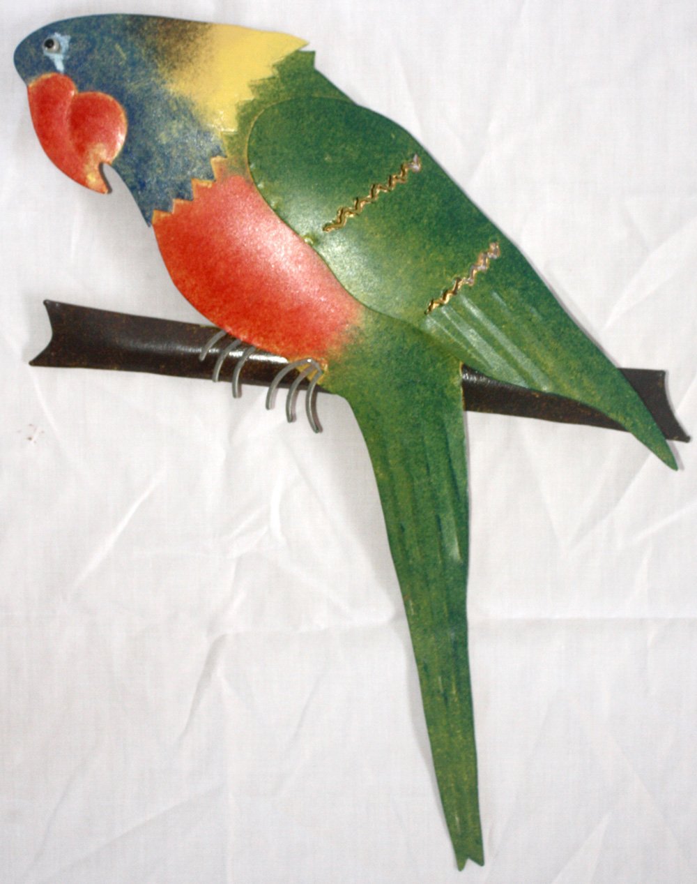 D-ART COLLECTION, INC Iron Green Parrot Wall Dcor