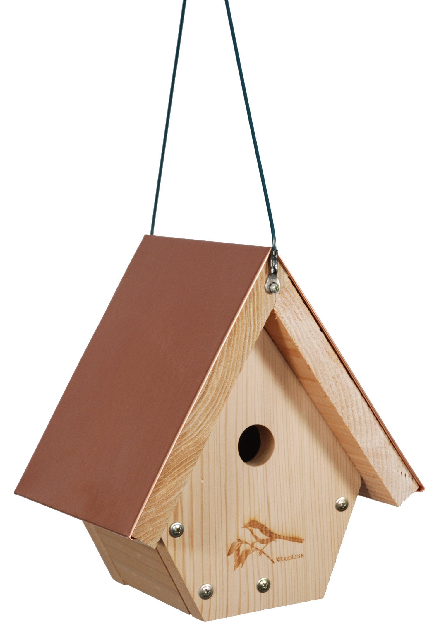 Coppertop Hanging Wren House, 1″ Hole Size