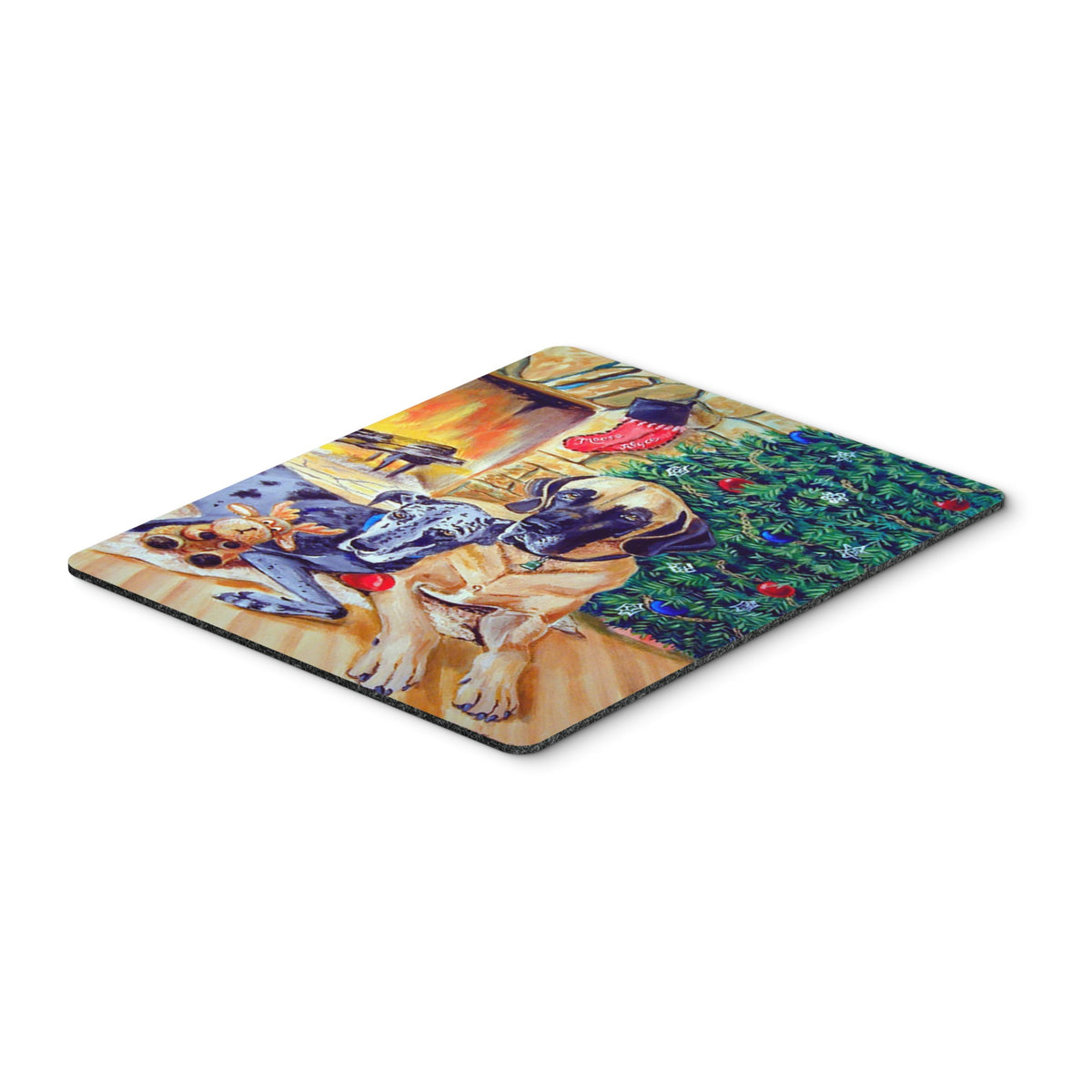 Caroline'S Treasures Mouse/Hot Pad/Trivet, Harlequin & Blue Great Danes Under The Christmas Tree (7111Mp)