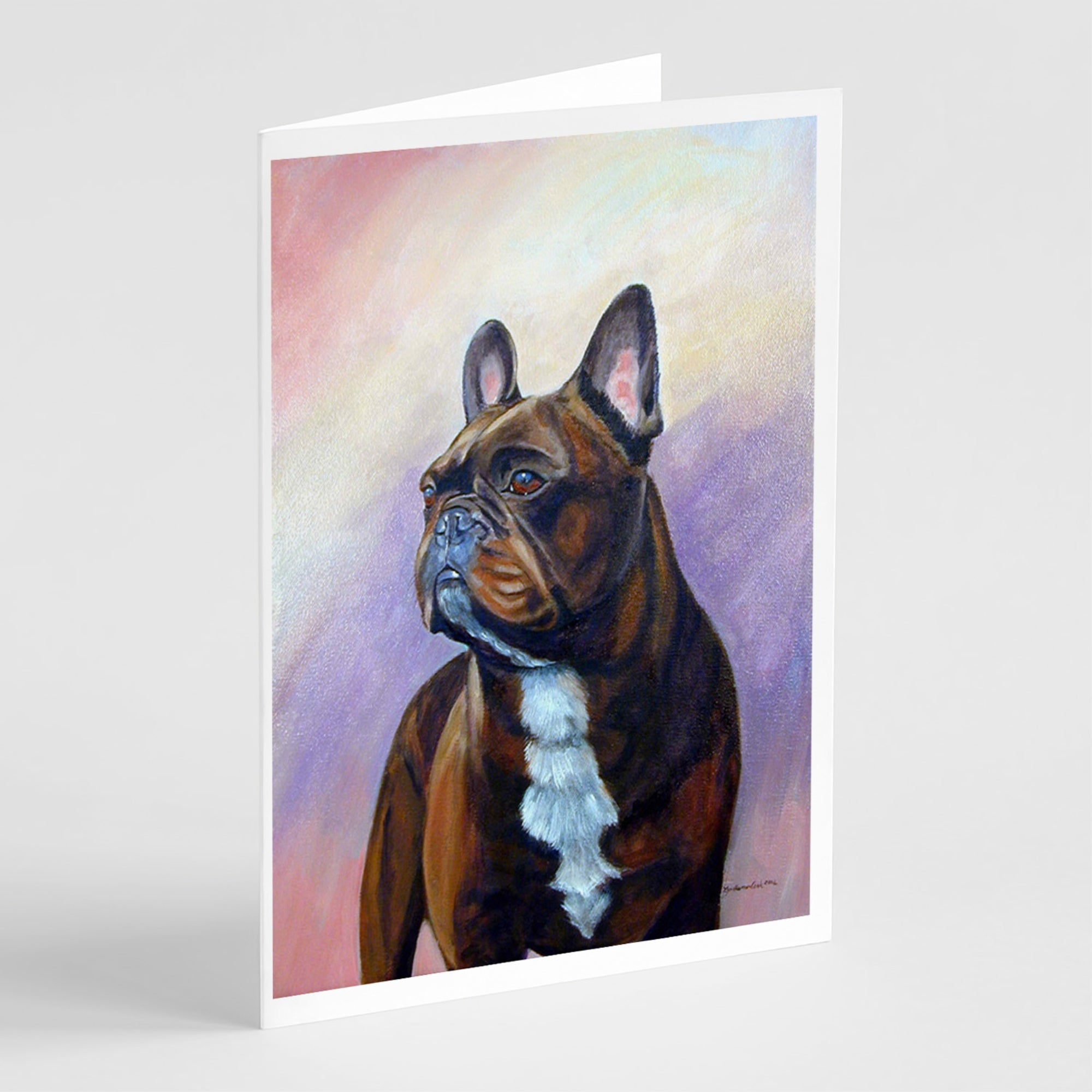 French Bulldog  Greeting Cards And Envelopes Pack Of 8