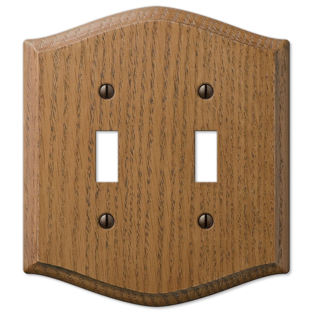 Amertac Westek 701Tt Wallplate Country Oak Wood 2T By Amarelle