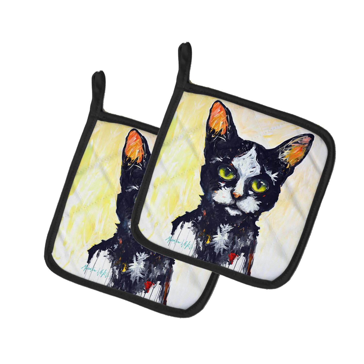 Big Kitty Cat Pair of Pot Holders