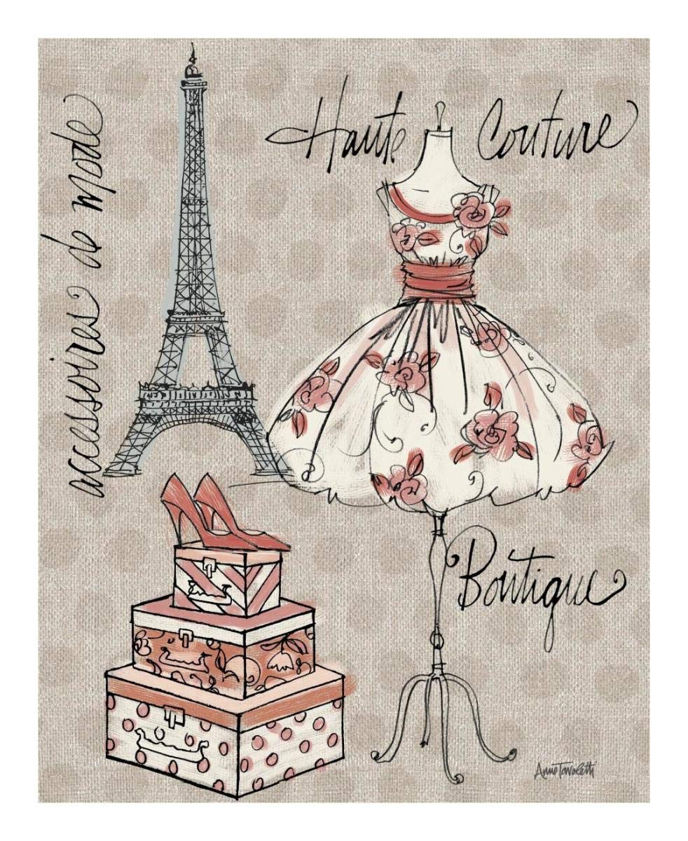 Fashion Week II -Paper Art-18x22”