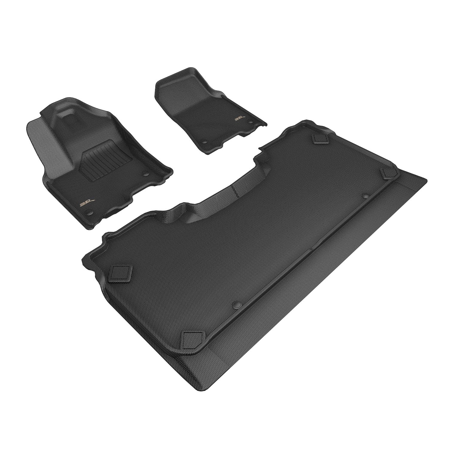 3D MAXpider Compatible with DODGE RAM 1500 CREW CAB BUCKET SEATS 2025-2026 KAGU BLACK R1 R2