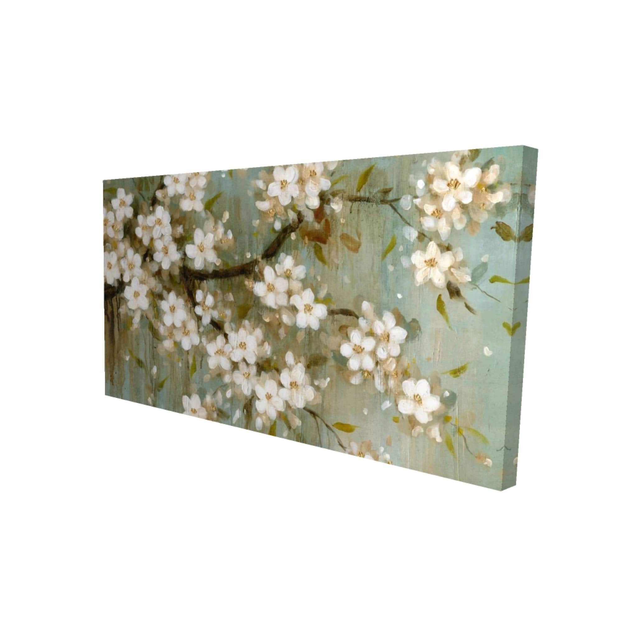 WHITE CHERRY BLOSSOM - Print on canvas by Begin Edition