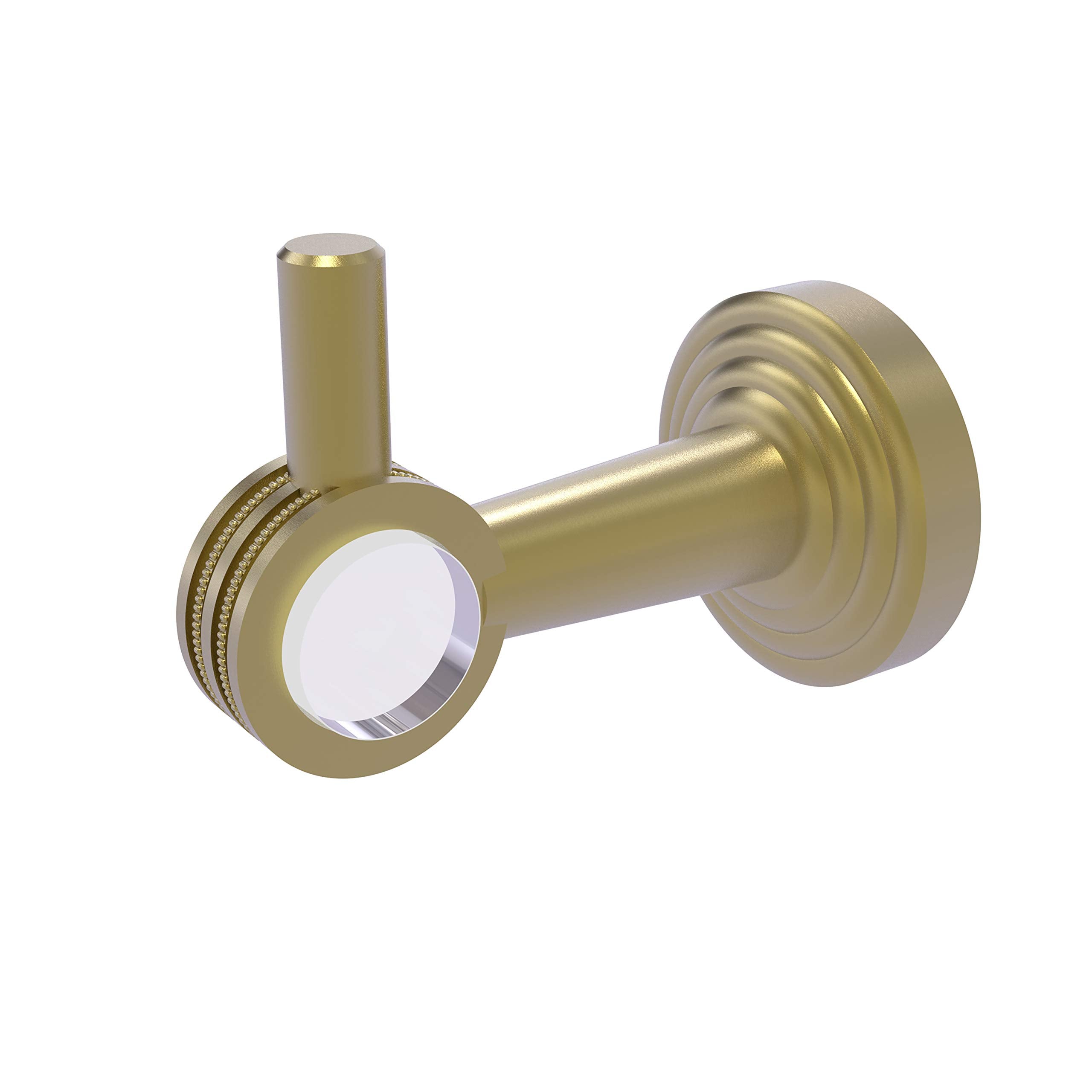 Pacific Beach Collection Robe Hook with Dotted Accents - Satin Brass