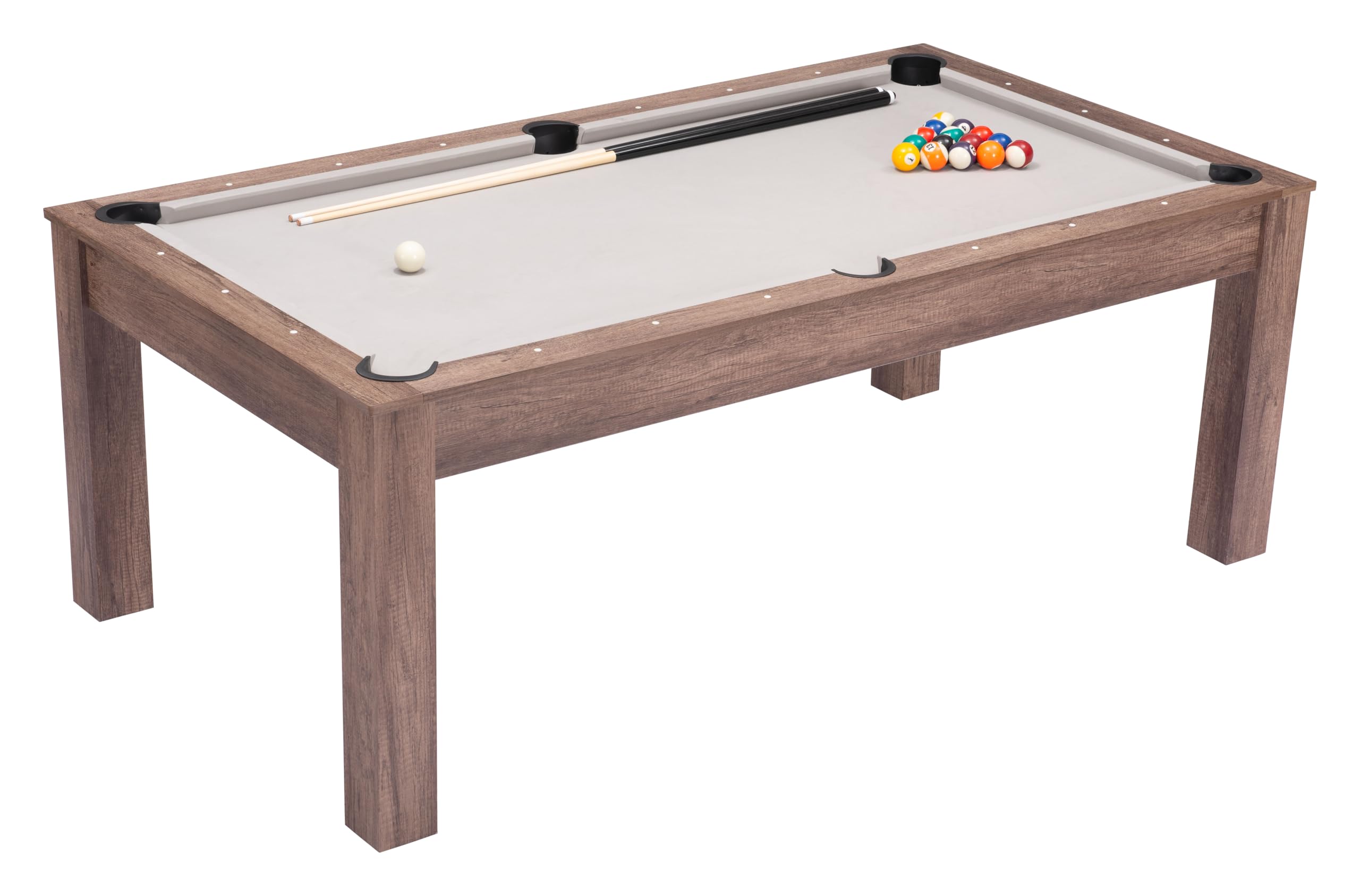 Bonkers 3 In 1 Table Brown With Pool Accessories