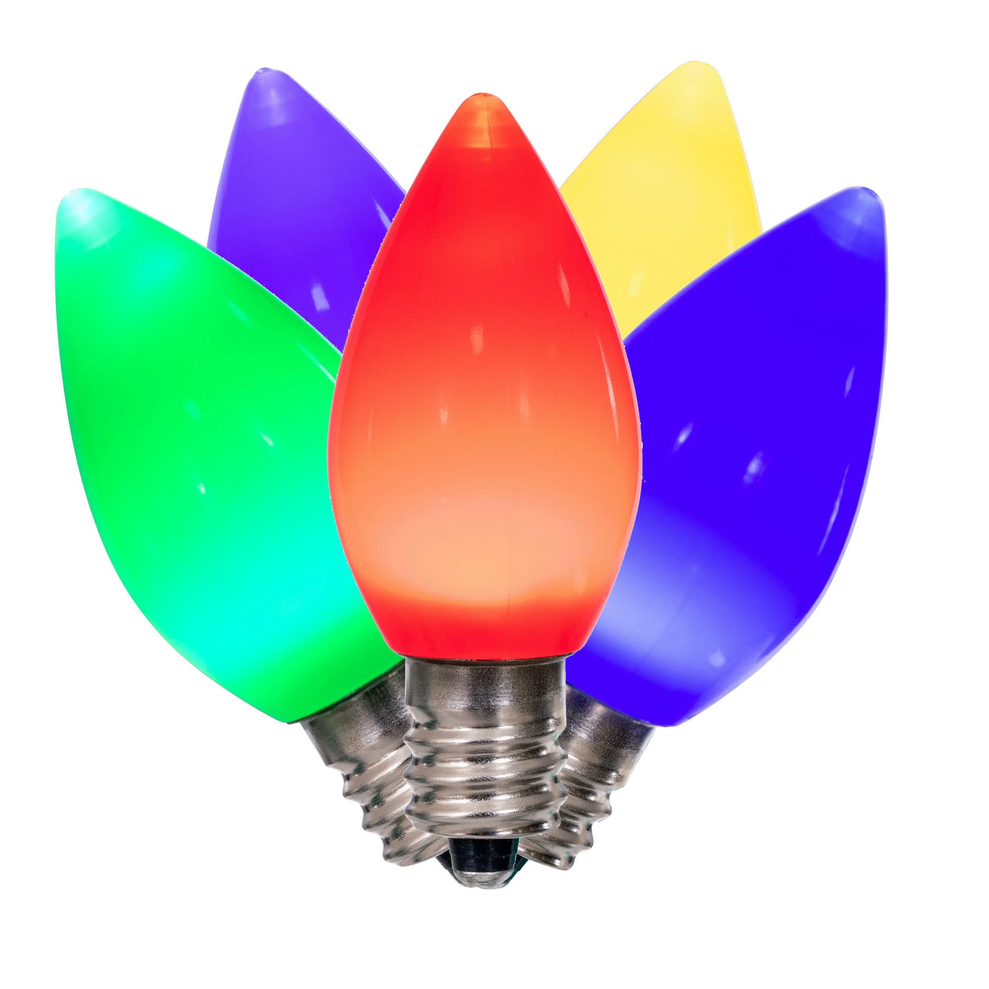 Casafoyer  C7 Ceramic LED Multi Twinkle Bulb 25/Box - XLEDSC70T-25 - (Pack Of 2)