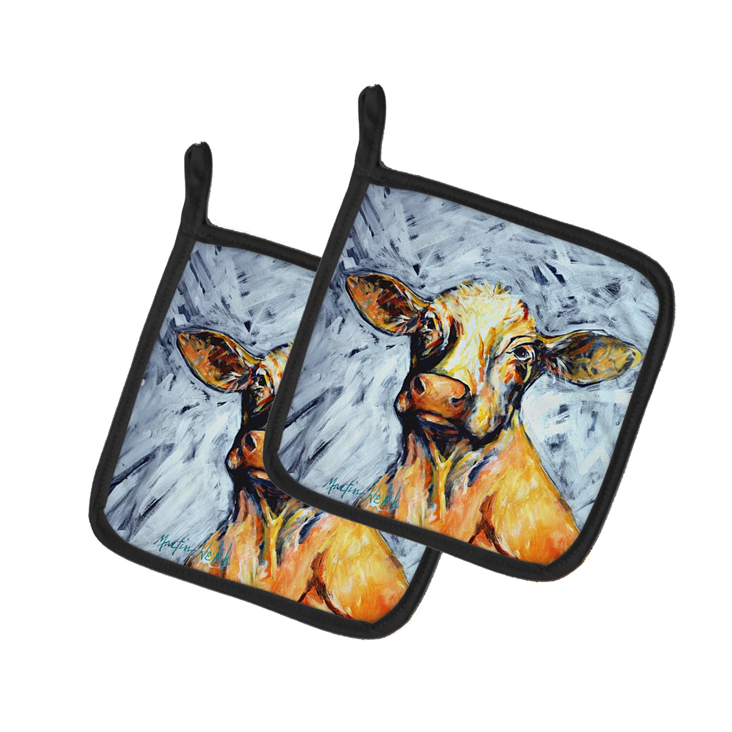 Moo Cow Pair of Pot Holders