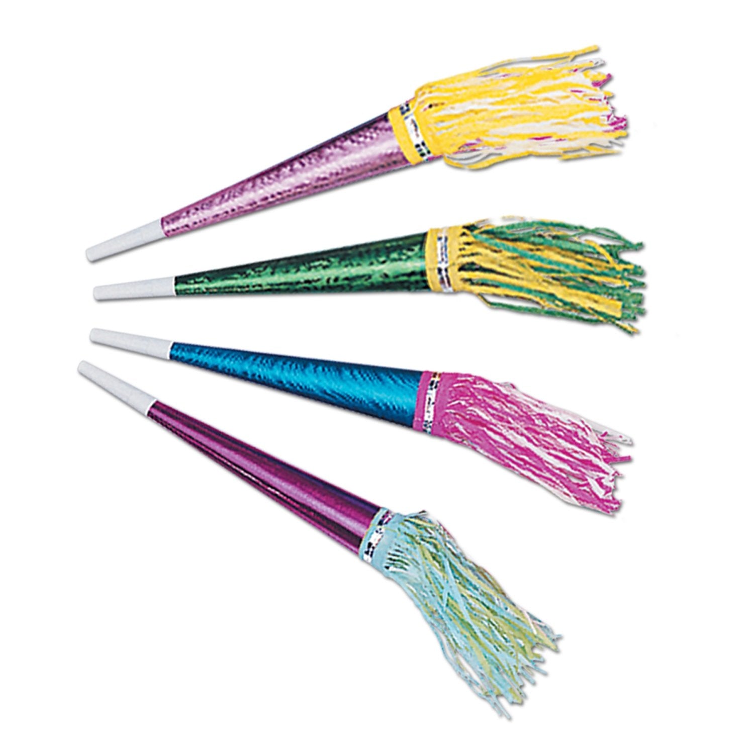 Foil Horns w/Tassel (Pack of 100)