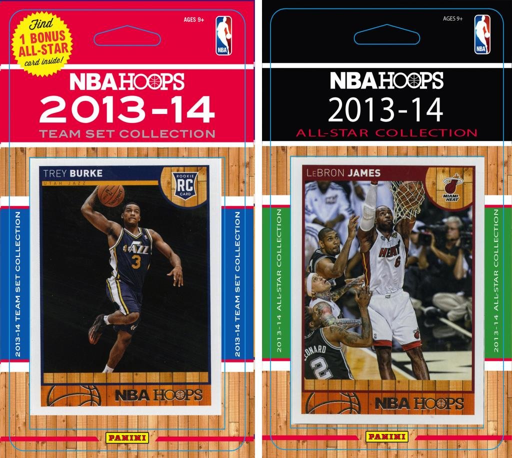 NBA Utah Jazz Licensed 2013-14 Hoops Team Set Plus 2013-24 Hoops All-Star Set