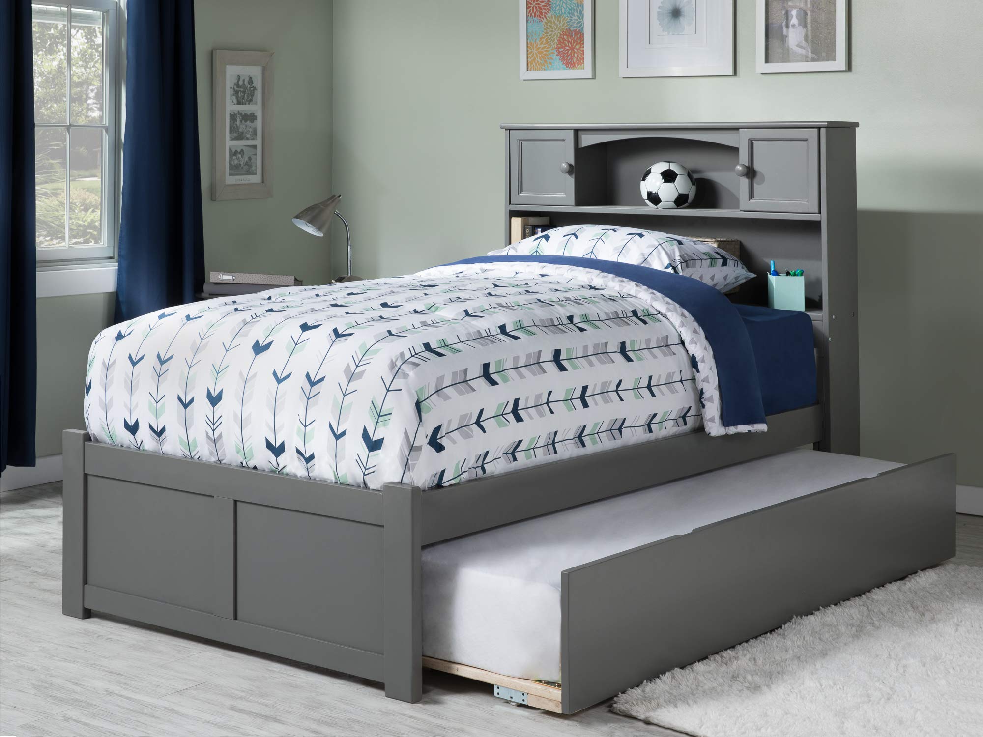 Newport Platform Bed F with Footboard & T Trundle AG