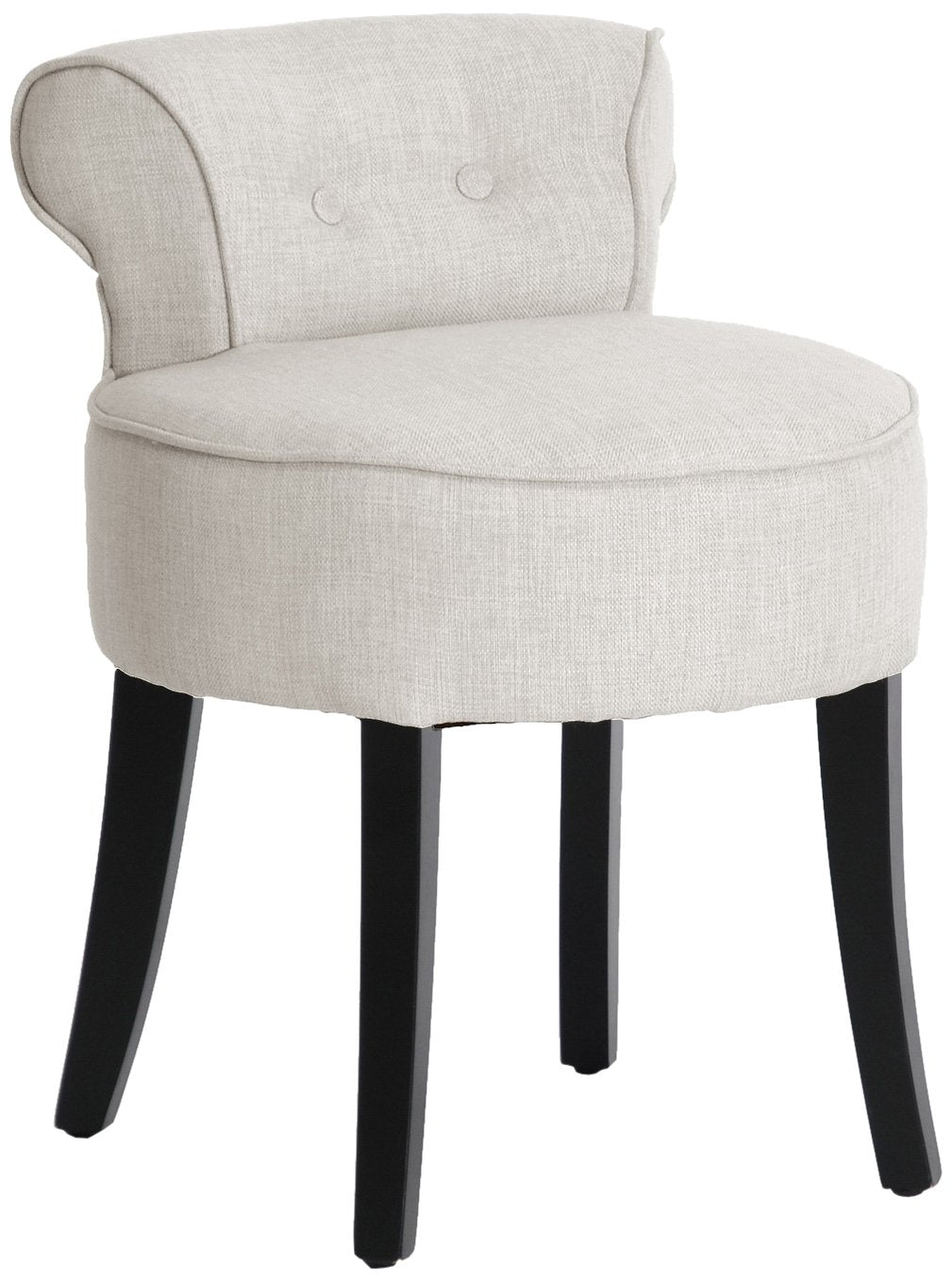 Baxton Studio Millani Beige Linen Modern Lounge Stool