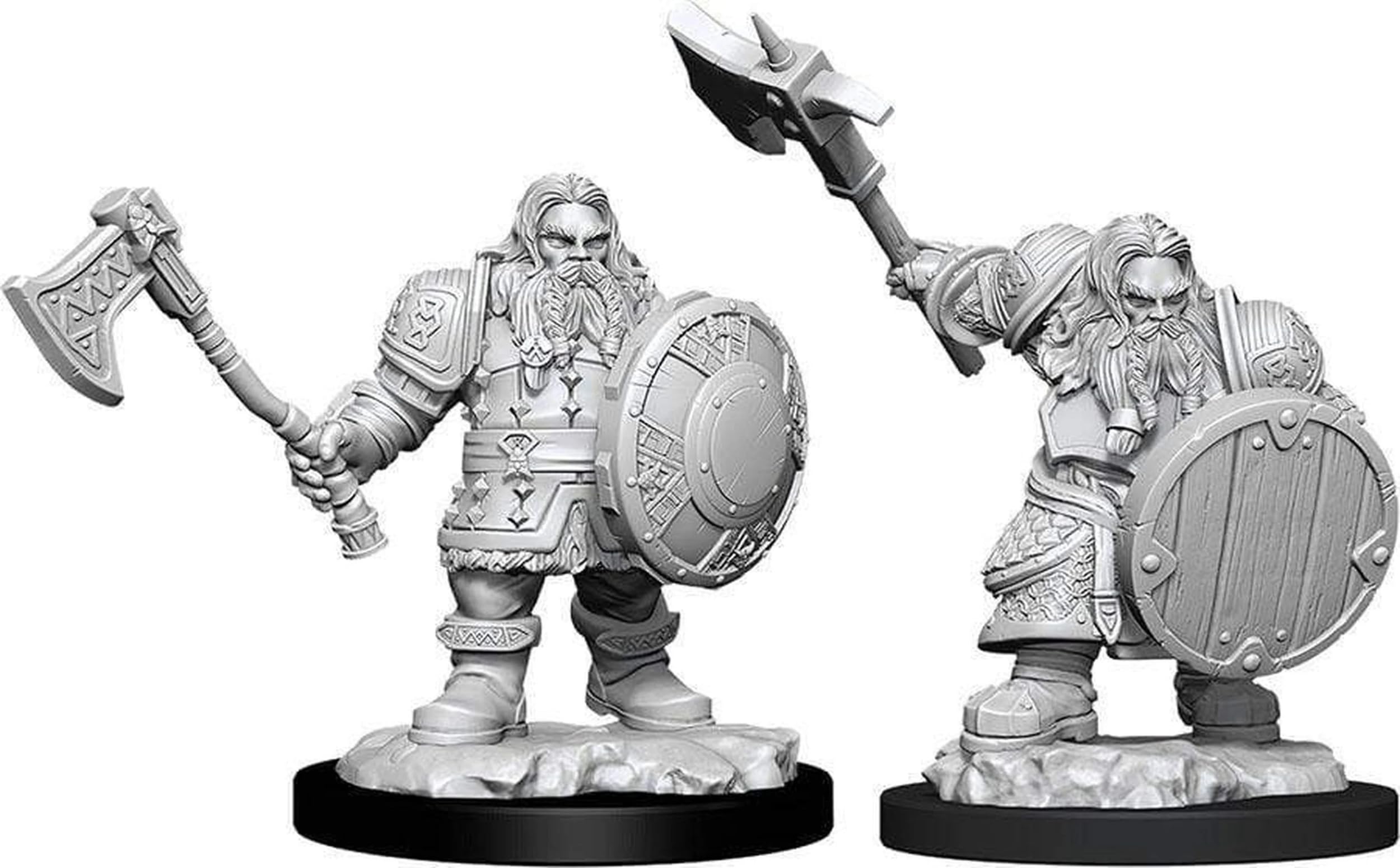 D&D: Nolzurs Marvelous Minis: Male Dwarf Fighter W11 (Unpainted)