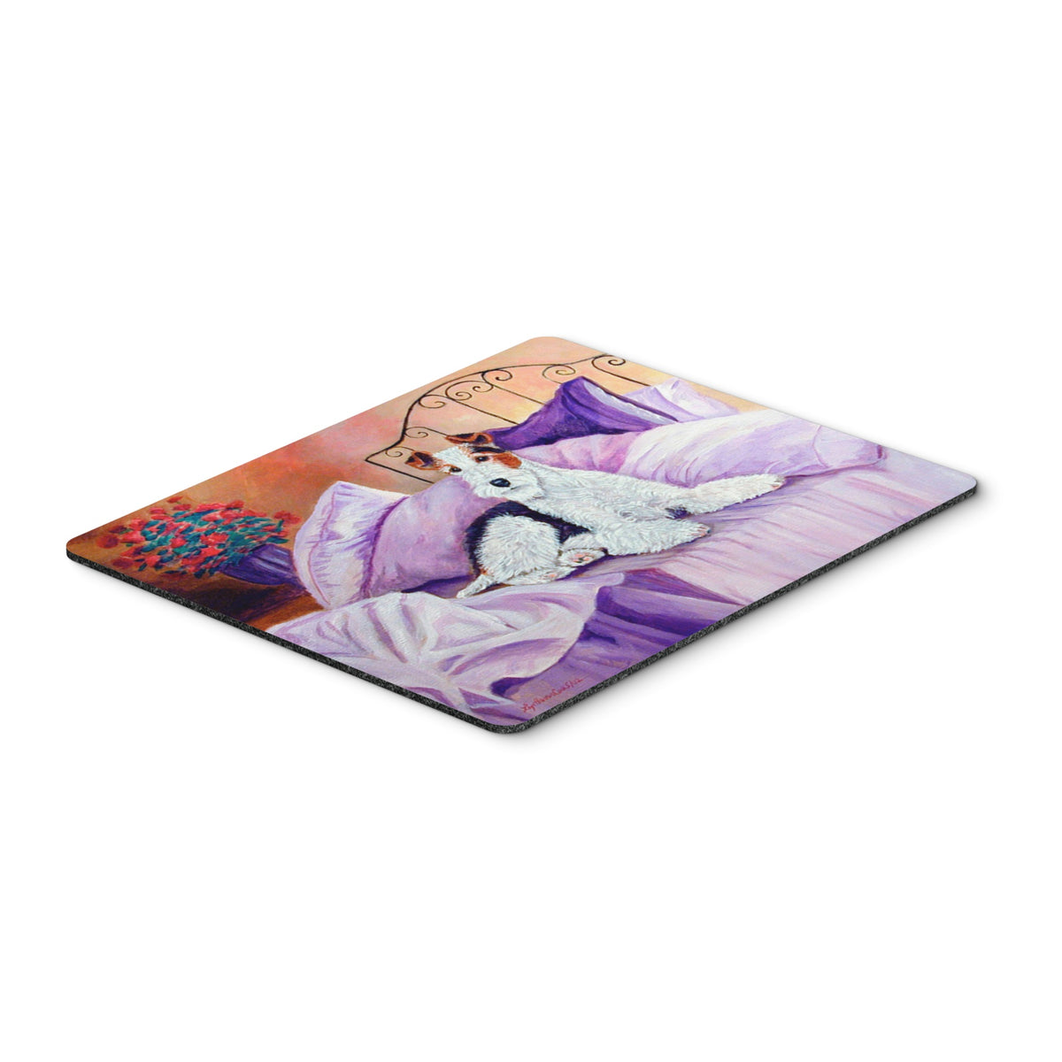 Caroline'S Treasures Mouse/Hot Pad/Trivet, Fox Terrier Waiting On Mom (7121Mp)