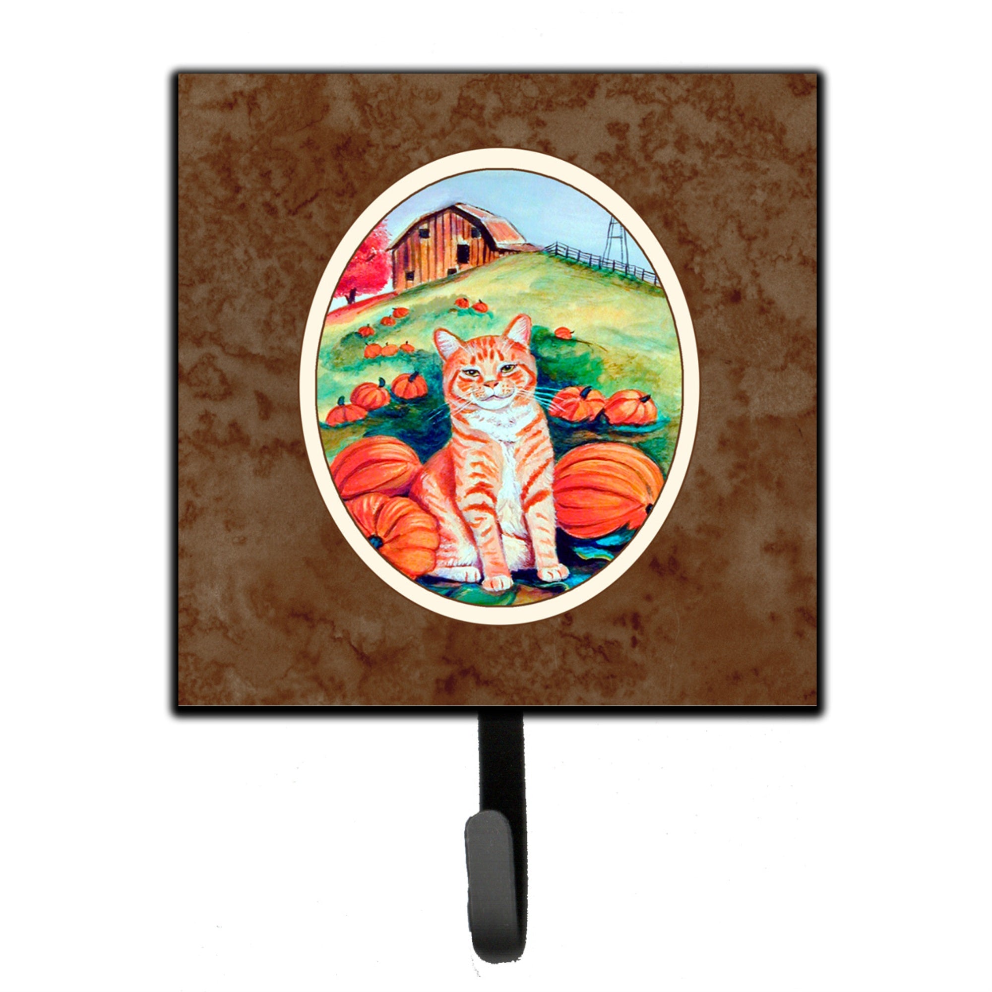 Caroline'S Treasures Tabby Cat In Pumpins Leash Or Key Holder 7123Sh4, Small, Multicolor